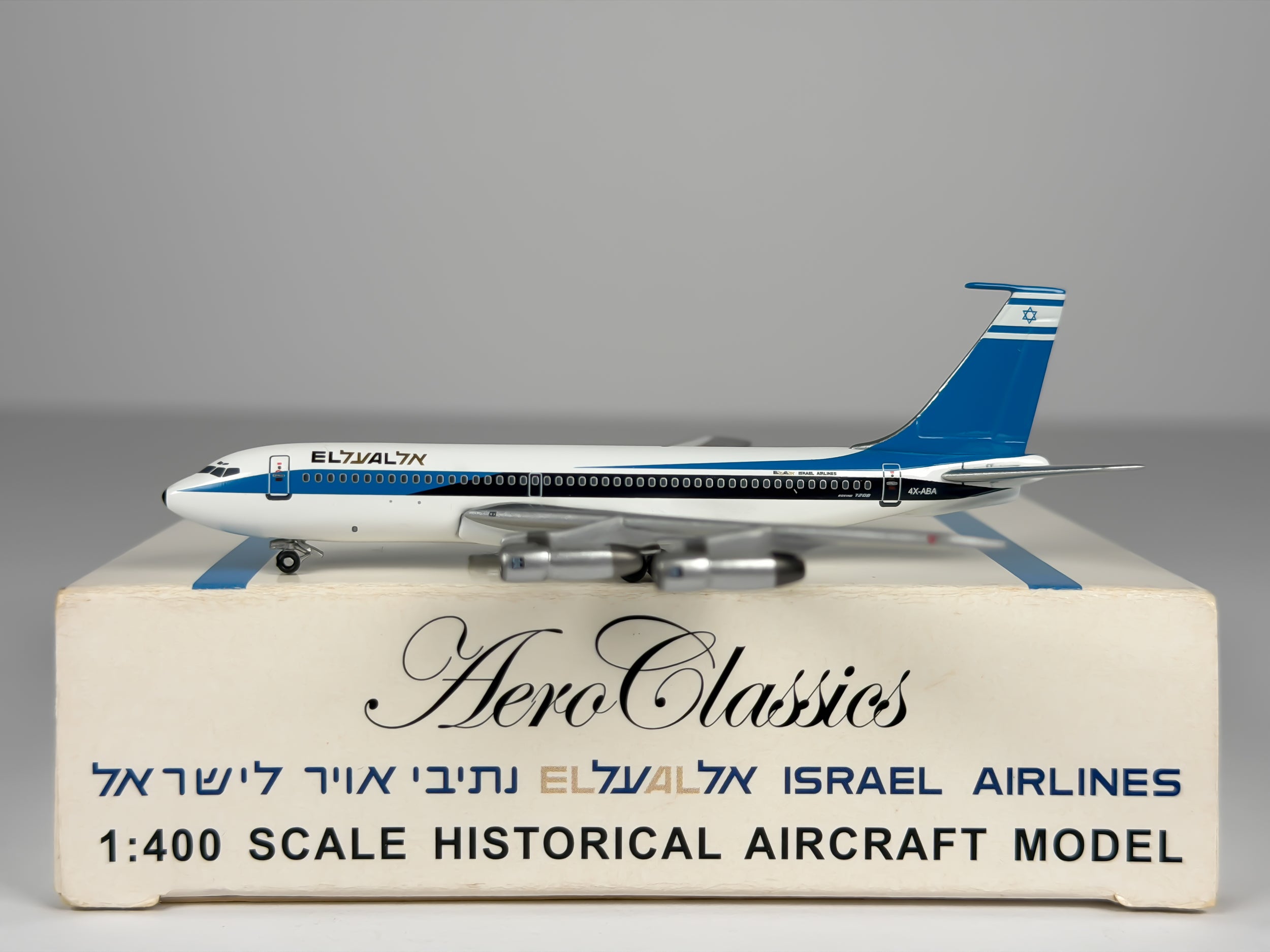 El Al Israel Airlines Boeing 720 1:400 Aeroclassics 4X-ABA (ACELY0616)