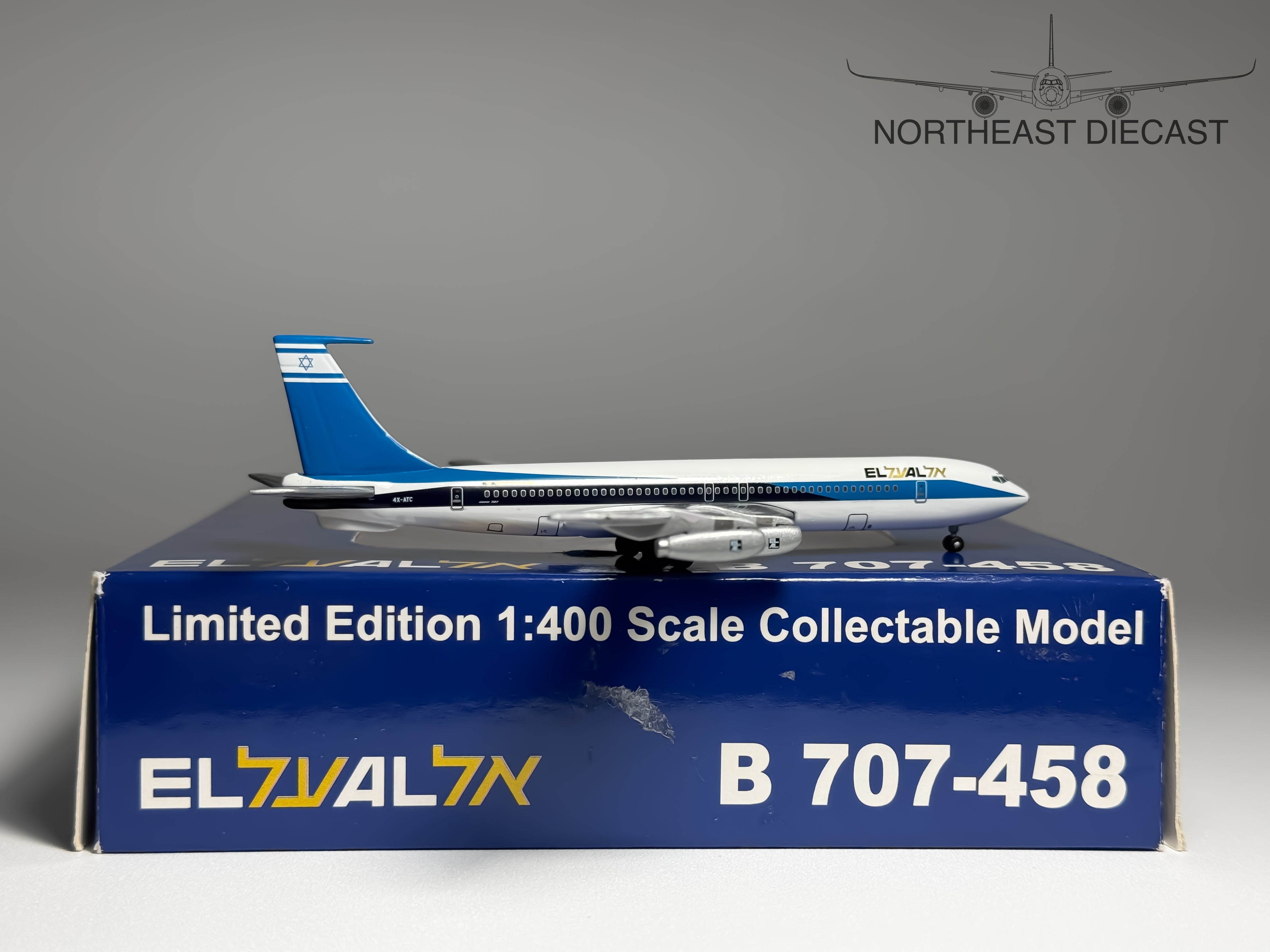 El Al Boeing 707-400 1:400 Aeroclassics 4X-ATC (ACELY096)