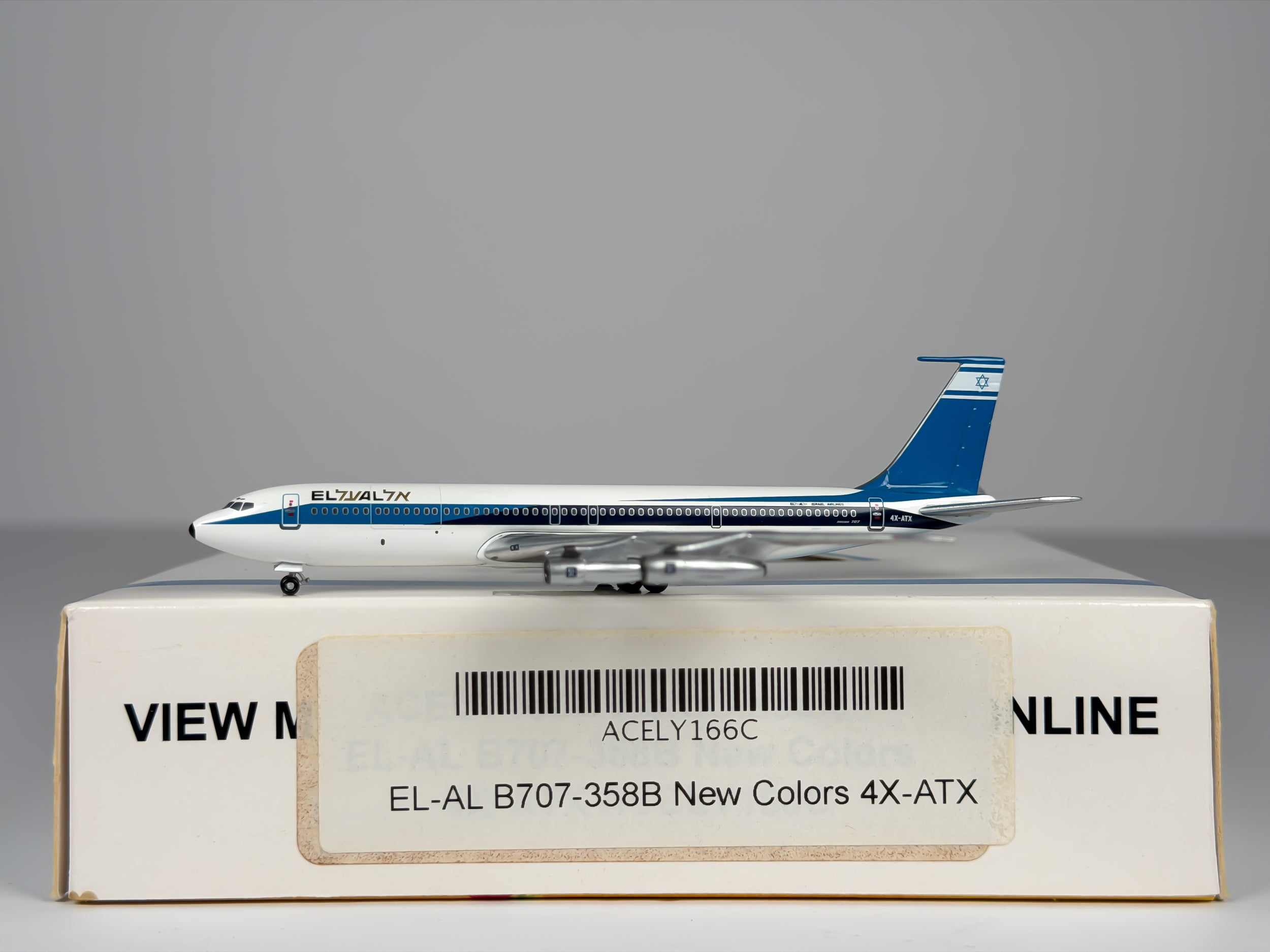 El Al Israel Airlines Boeing 707-300 1:400 Aeroclassics 4X-ATX (ACELY166C)