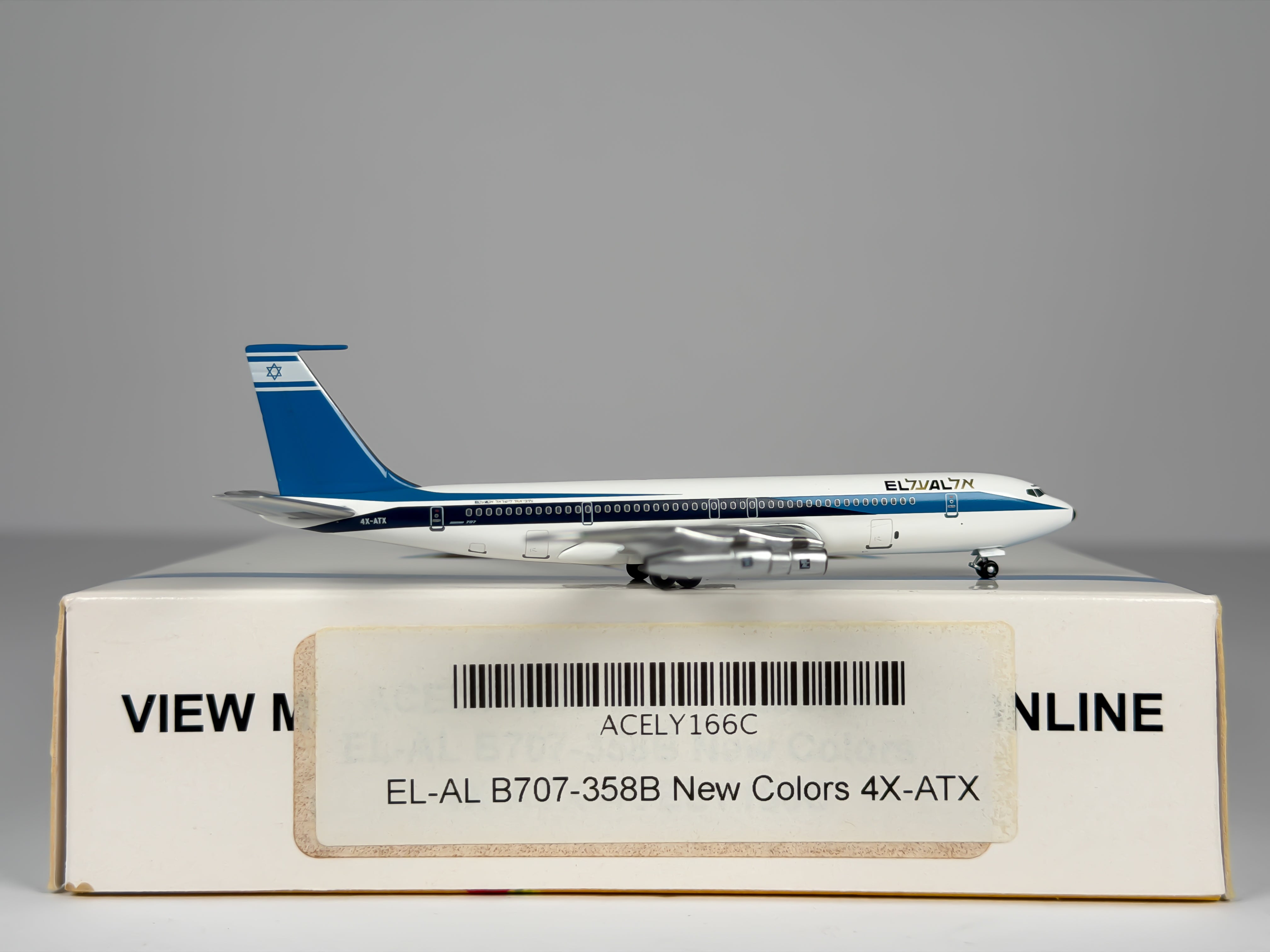 El Al Israel Airlines Boeing 707-300 1:400 Aeroclassics 4X-ATX (ACELY166C)