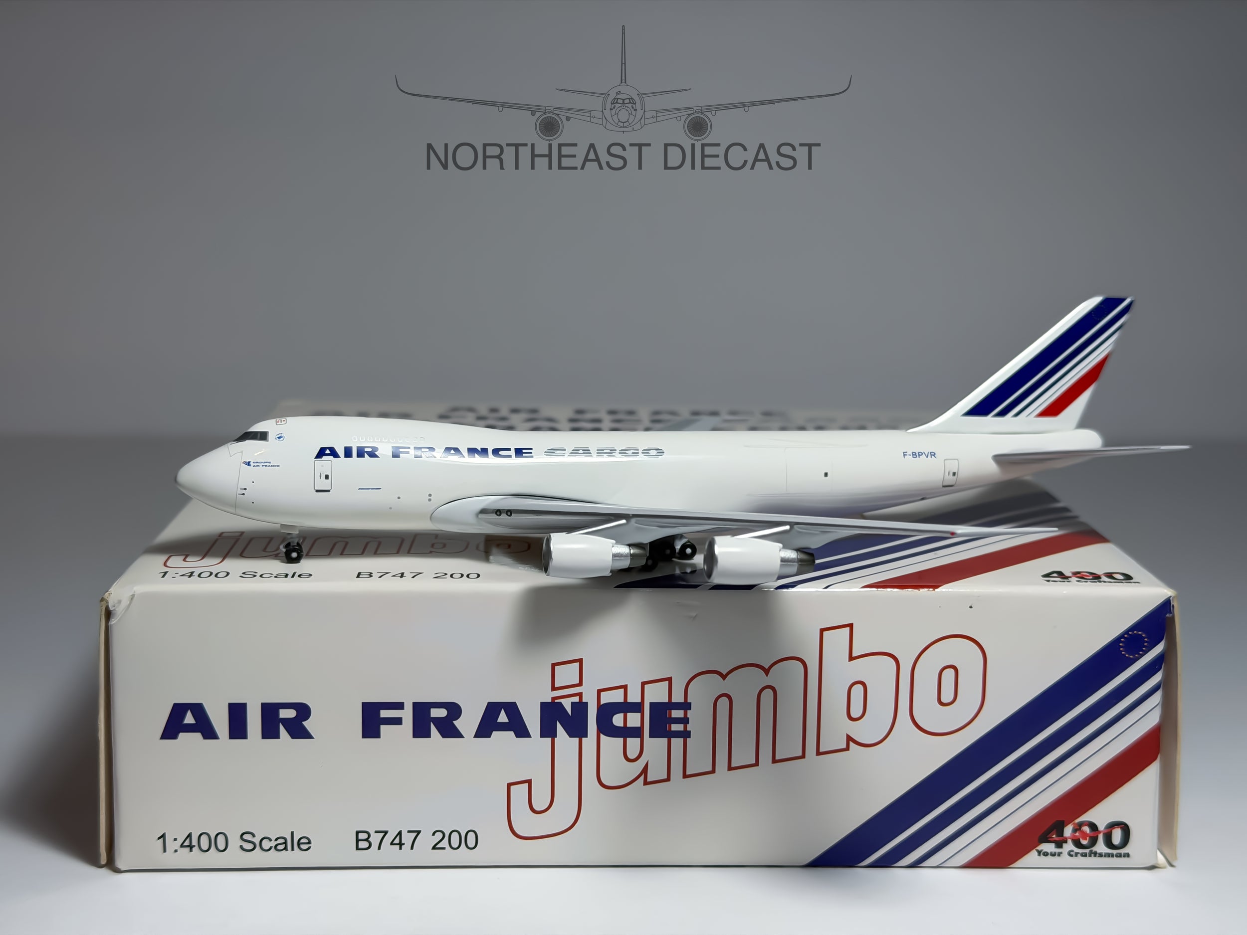 Air France Cargo Boeing 747-200F 1:400 Aeroclassics F-BPVR (ACFBPVR)