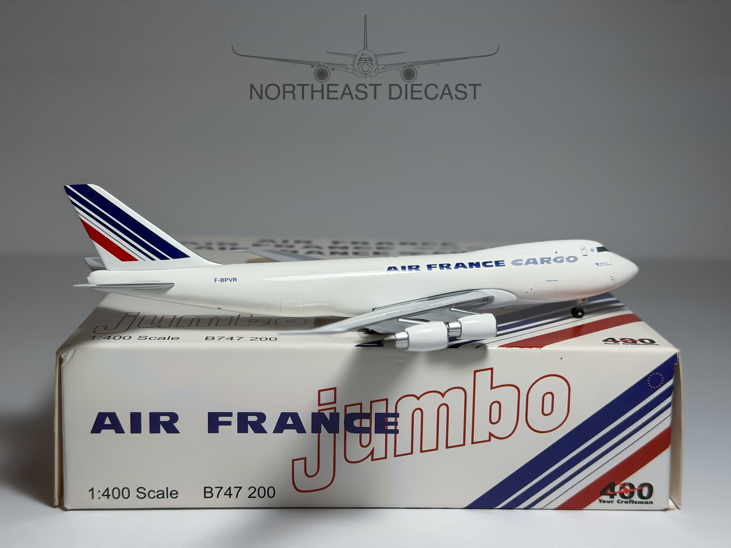 Air France Cargo Boeing 747-200F 1:400 Aeroclassics F-BPVR (ACFBPVR)