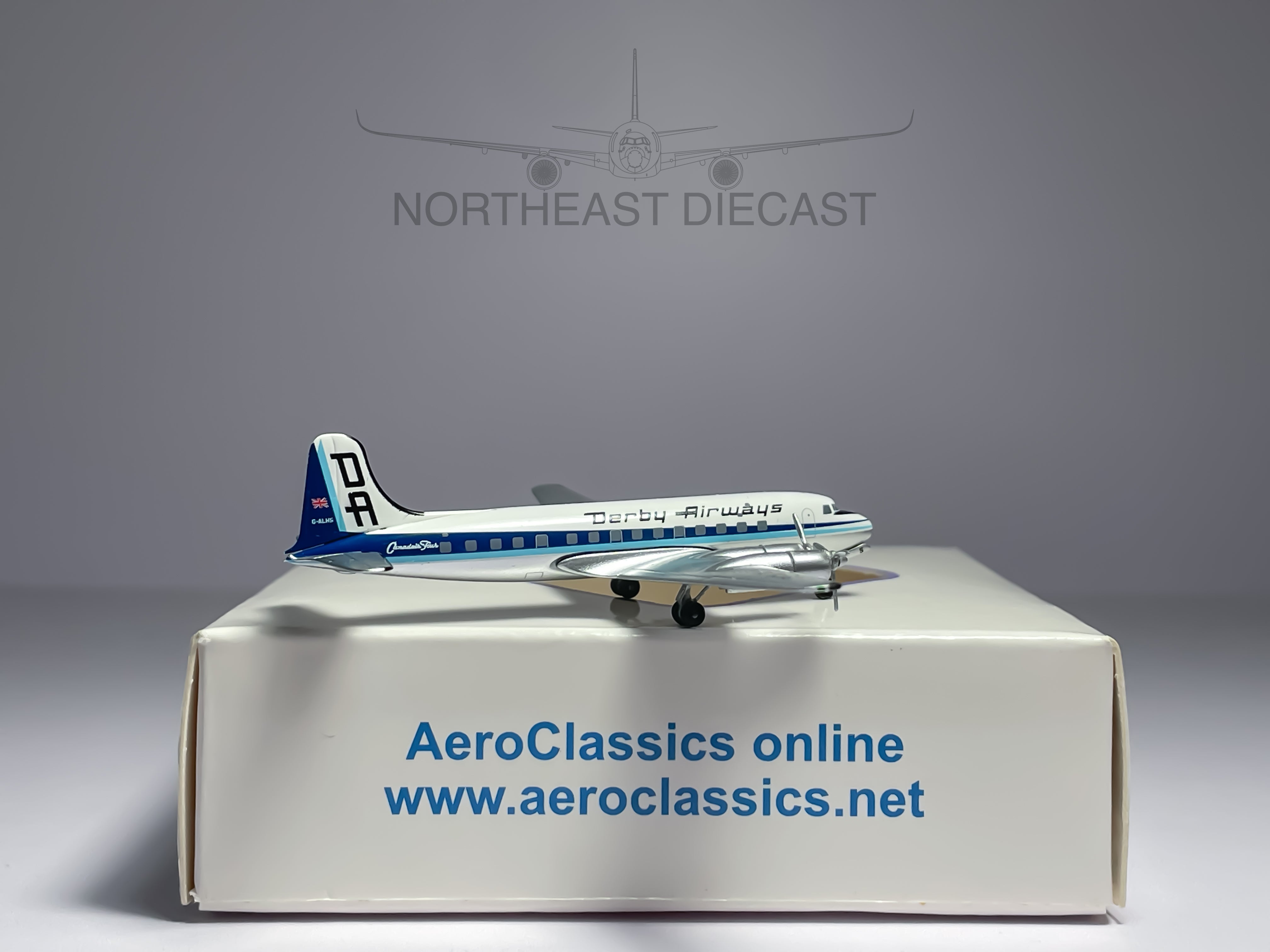Derby Airways Douglas DC-4 (Canadair C-4) 1:400 Aeroclassics G-ALHS (ACGALHS)