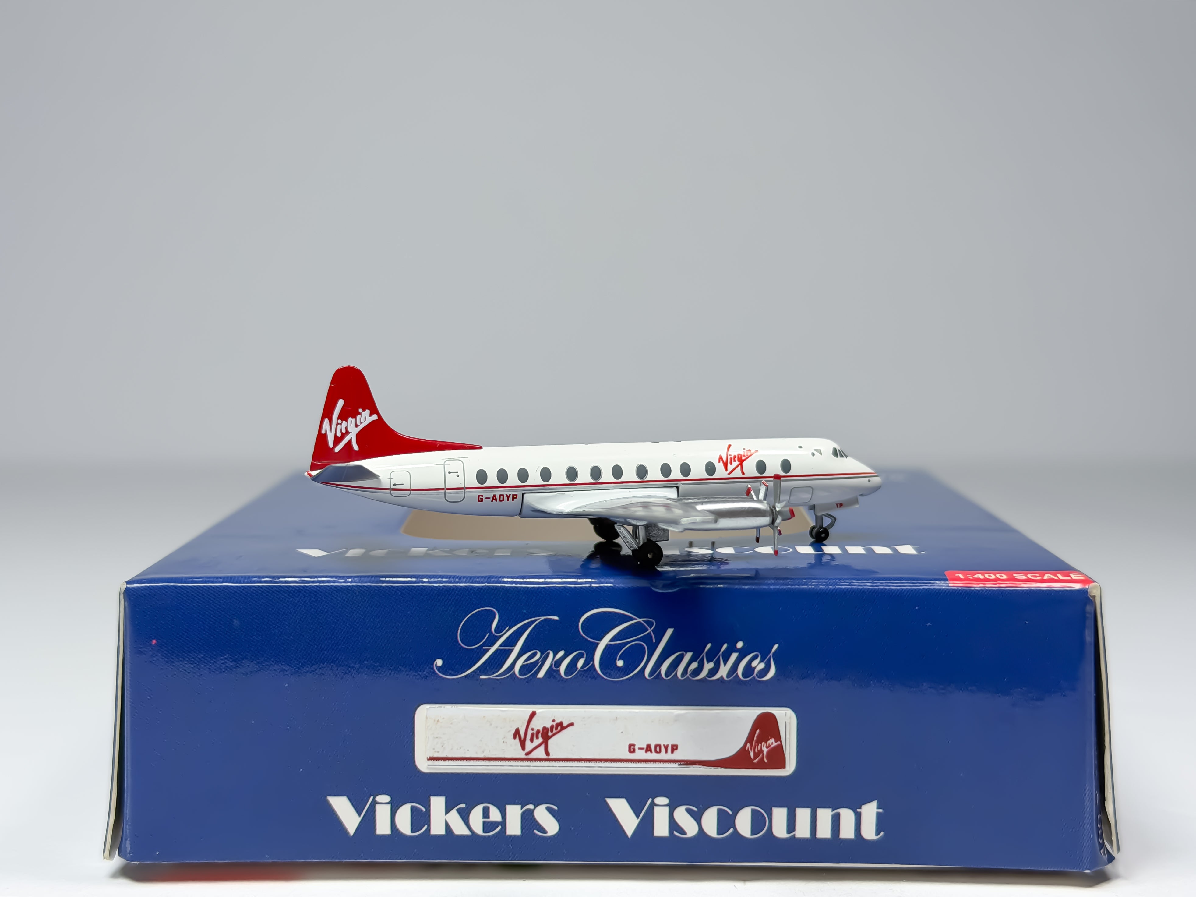 Virgin Atlantic Vickers Viscount 800 1:400 Aeroclassics G-AOYP (ACGAOYP)