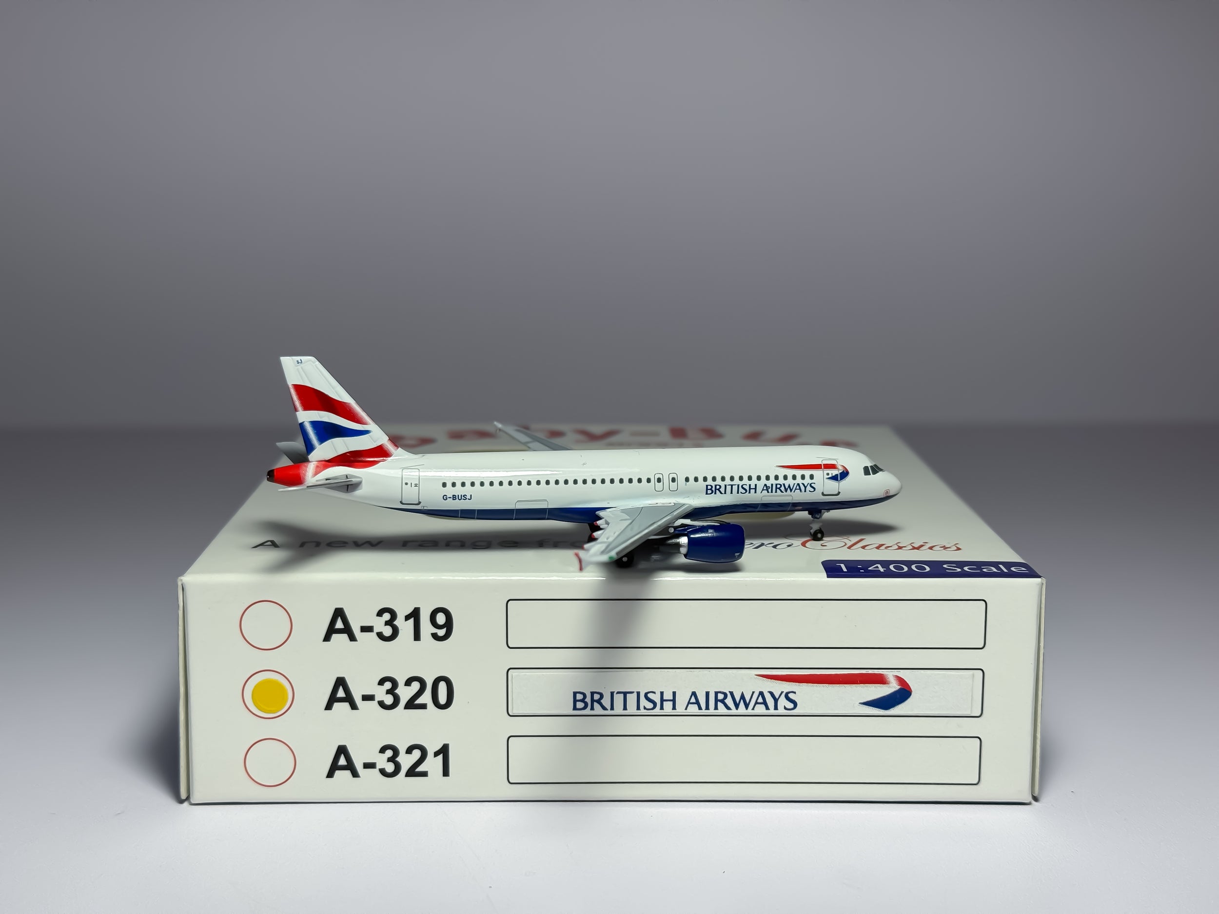 British Airways Airbus A320 1:400 Aeroclassics G-BUSJ (ACGBUSJ)