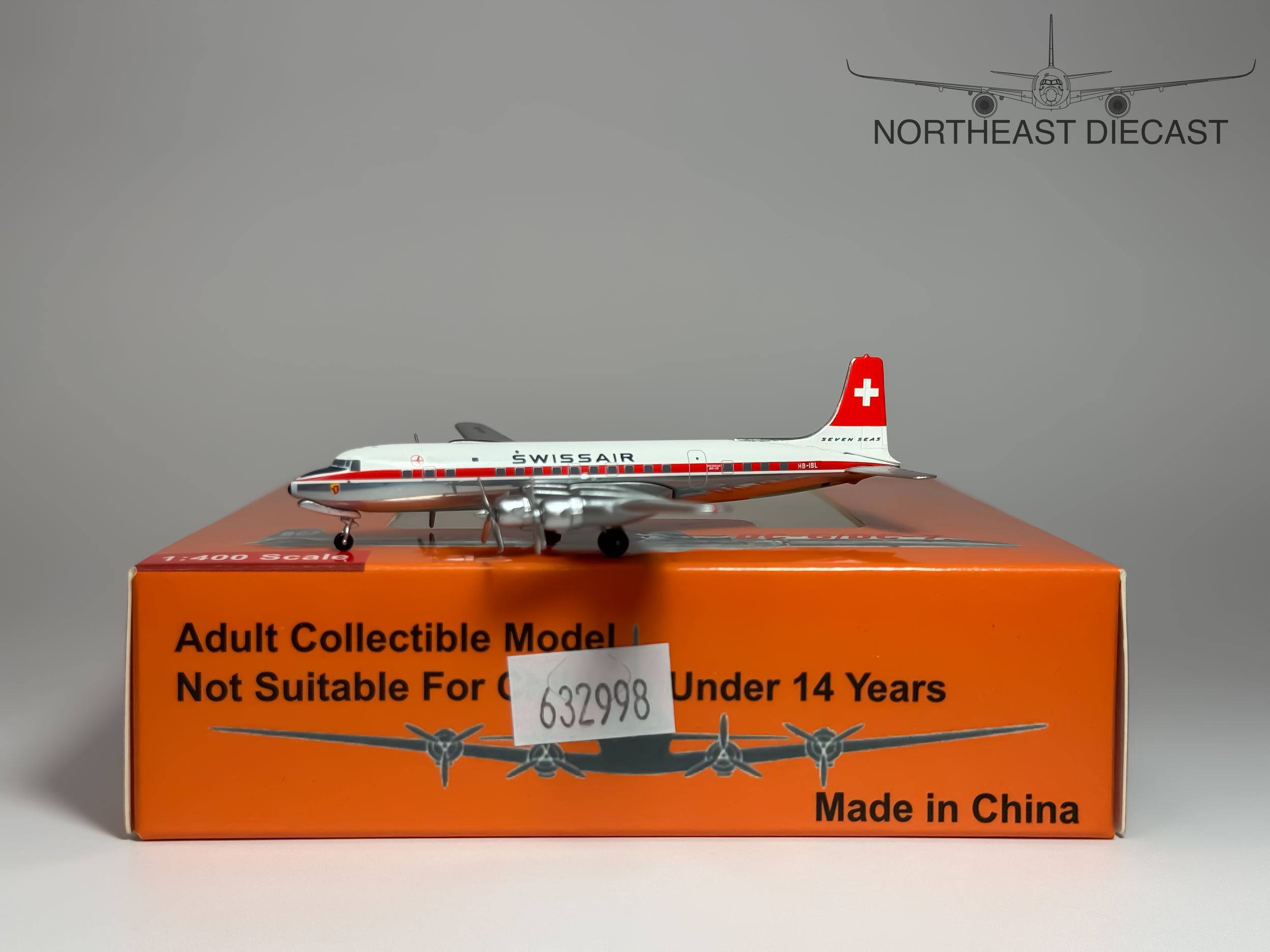 Swissair Douglas DC-7 1:400 Aeroclassics HB-IBL (ACHBIBL)