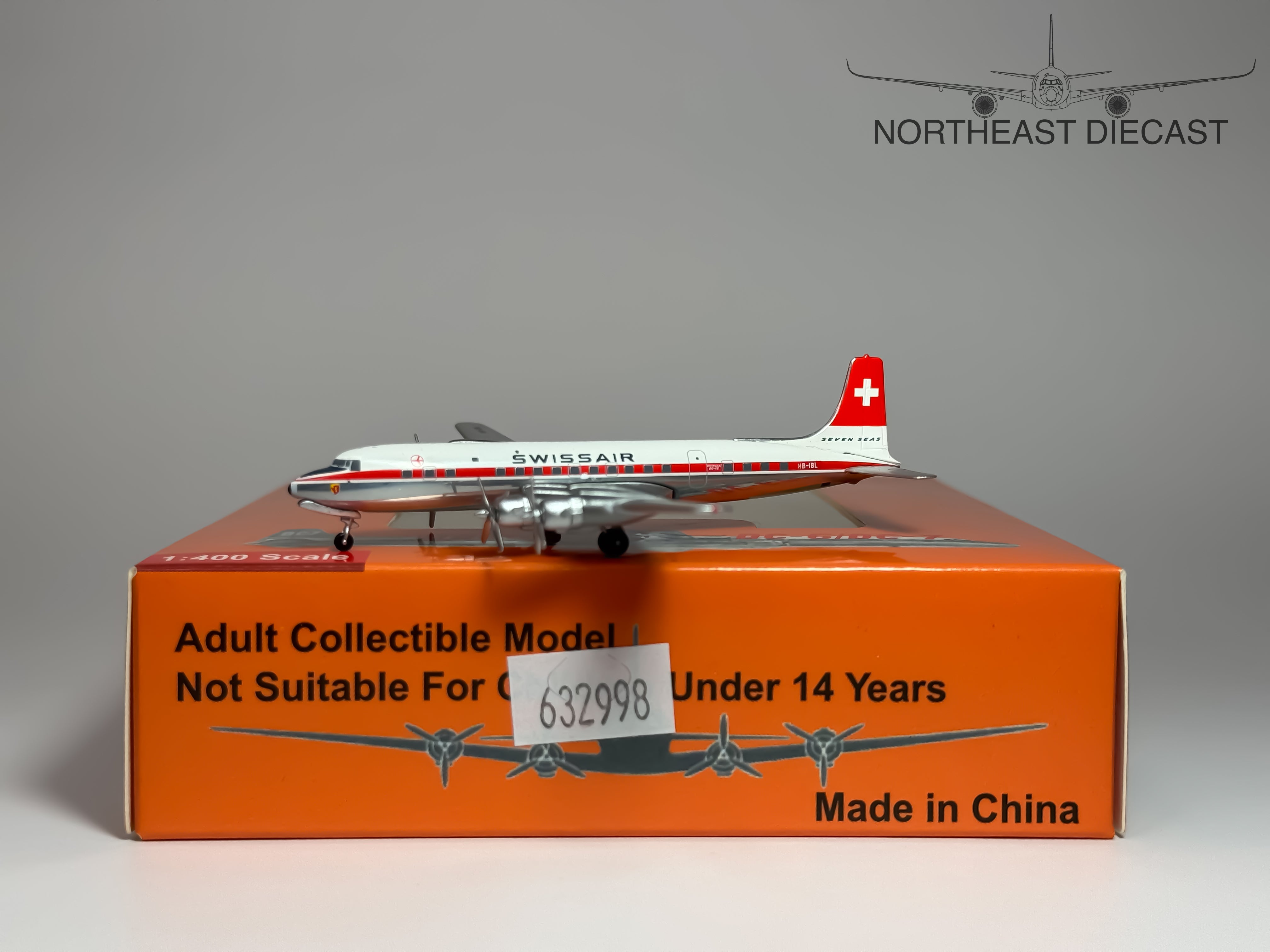 Swissair Douglas DC-7 1:400 Aeroclassics HB-IBL (ACHBIBL)