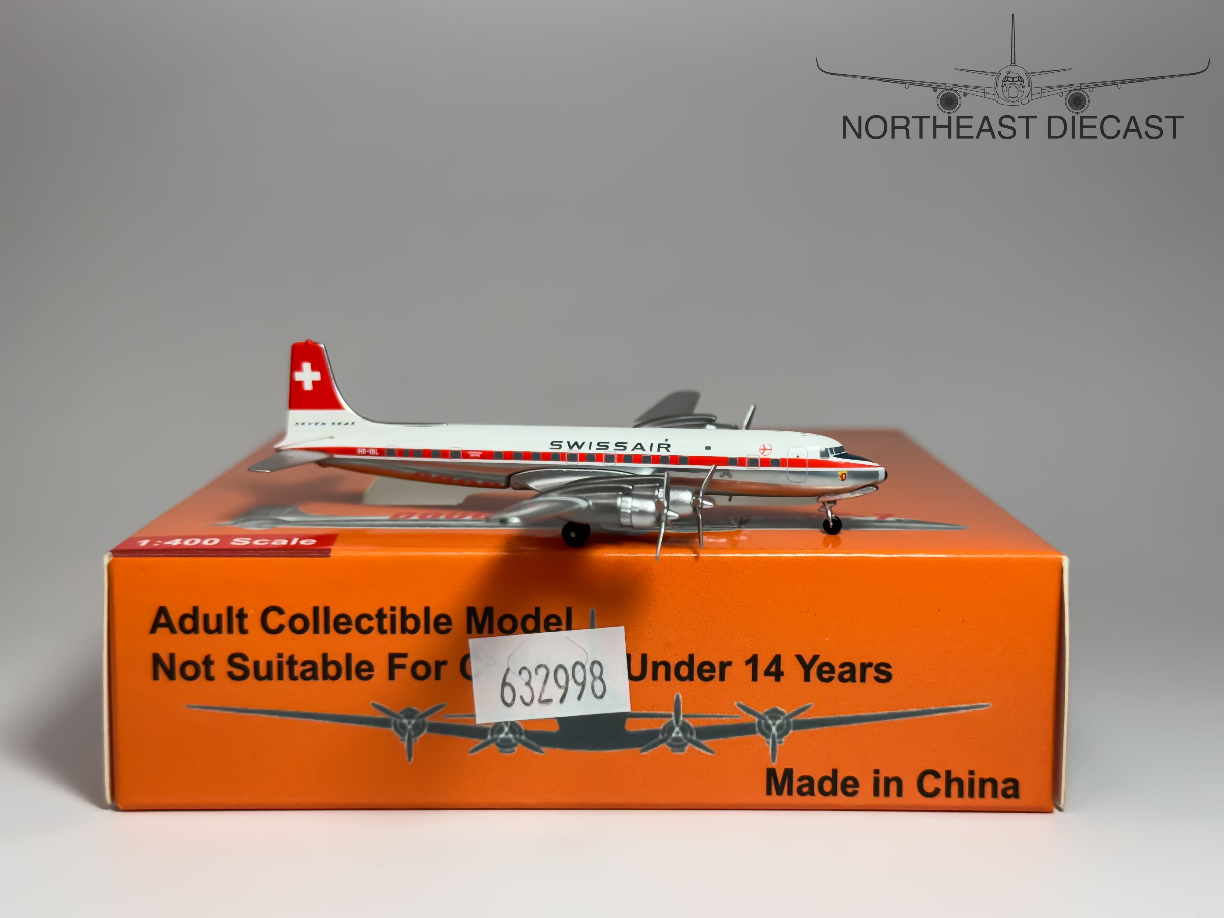 Swissair Douglas DC-7 1:400 Aeroclassics HB-IBL (ACHBIBL)