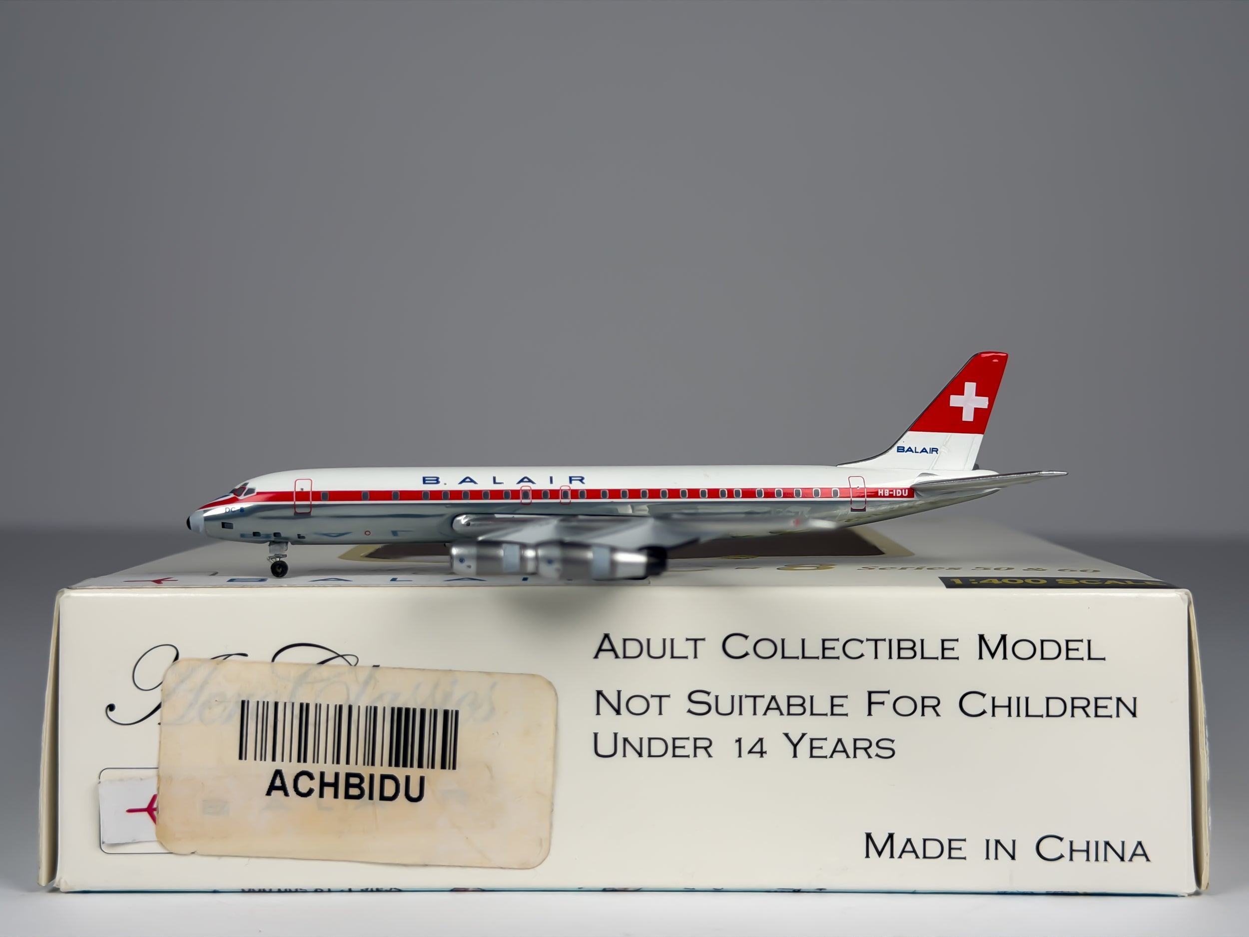 Balair Douglas DC-8-50 1:400 Aeroclassics HB-IDU (ACHBIDU)