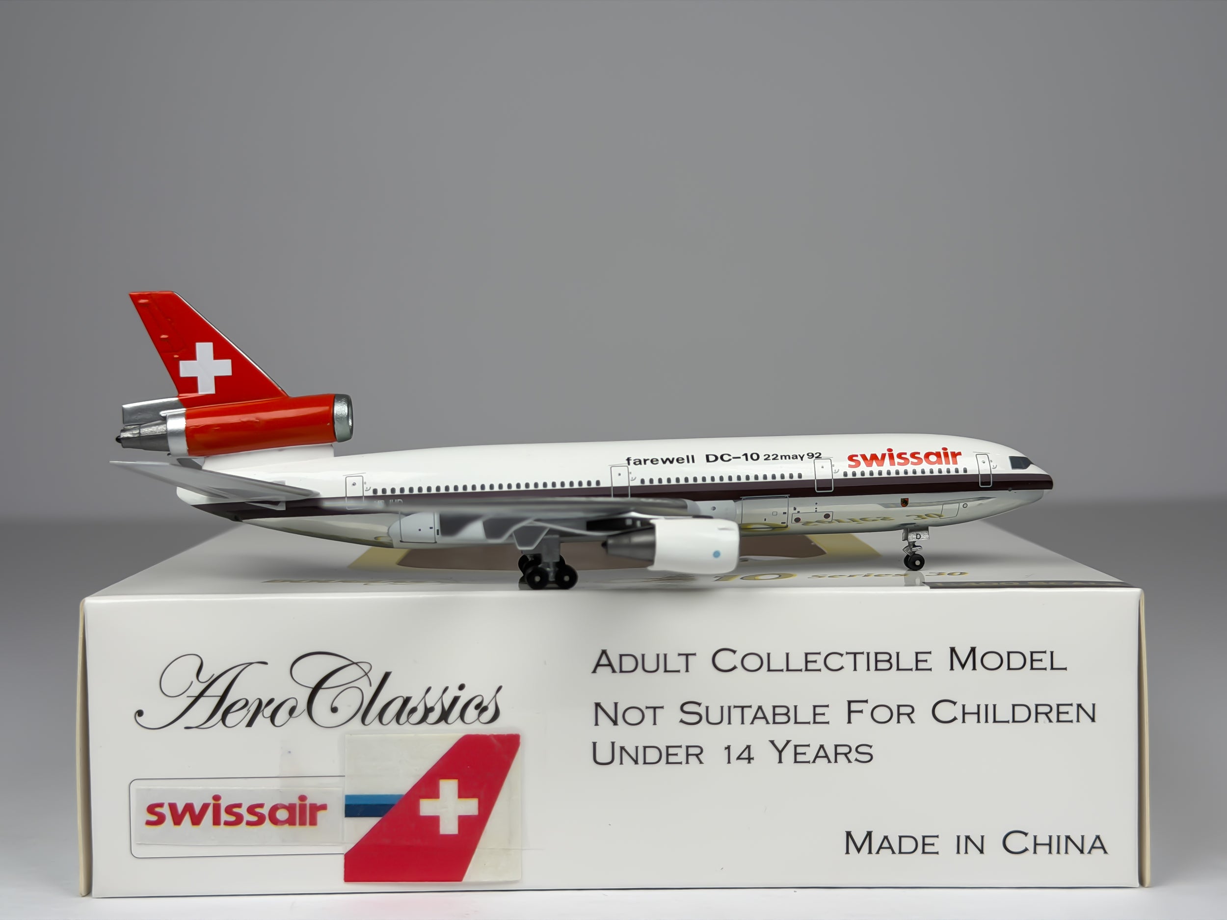 Swissair McDonnell Douglas DC-10-30 1:400 Aeroclassics HB-IHD (ACHBIHD)