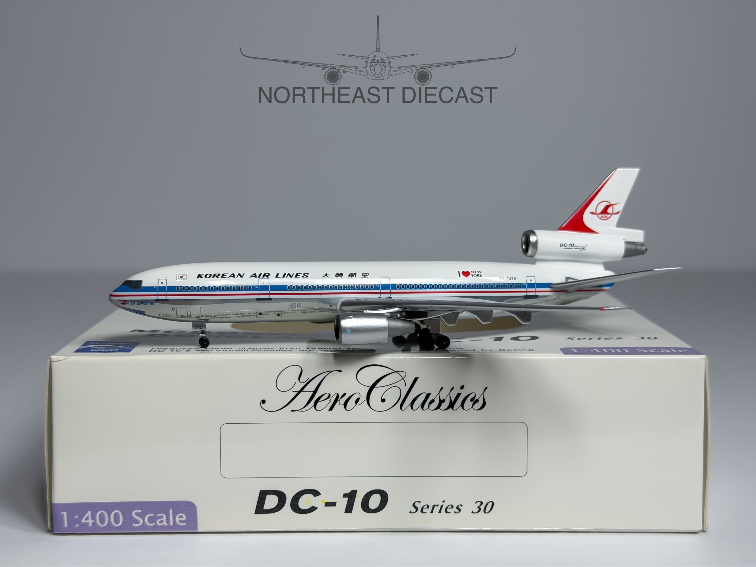 Korean Air McDonnell Douglas DC-10-30 1:400 Aeroclassics HL7315 (ACHL7315)