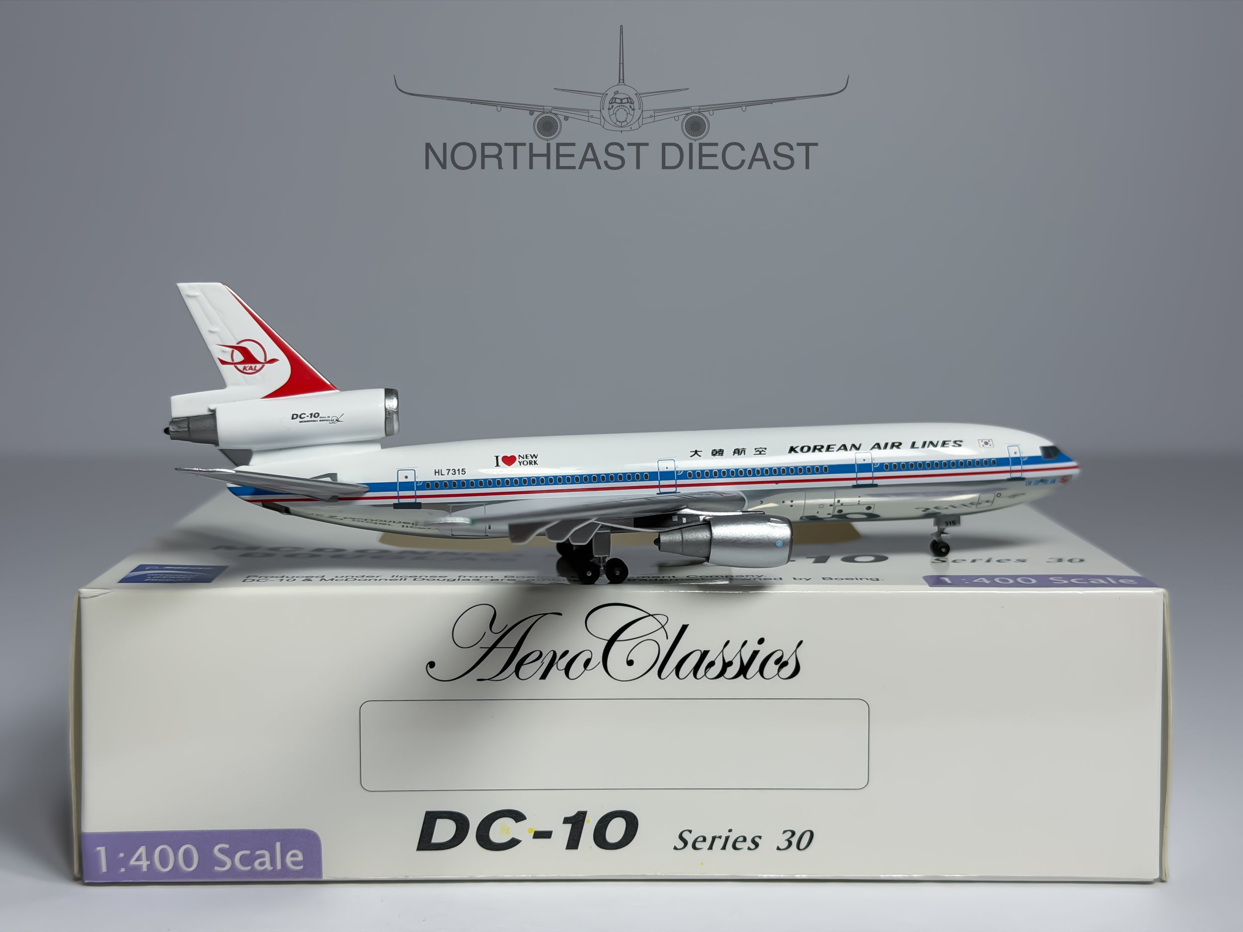 Korean Air McDonnell Douglas DC-10-30 1:400 Aeroclassics HL7315 (ACHL7315)