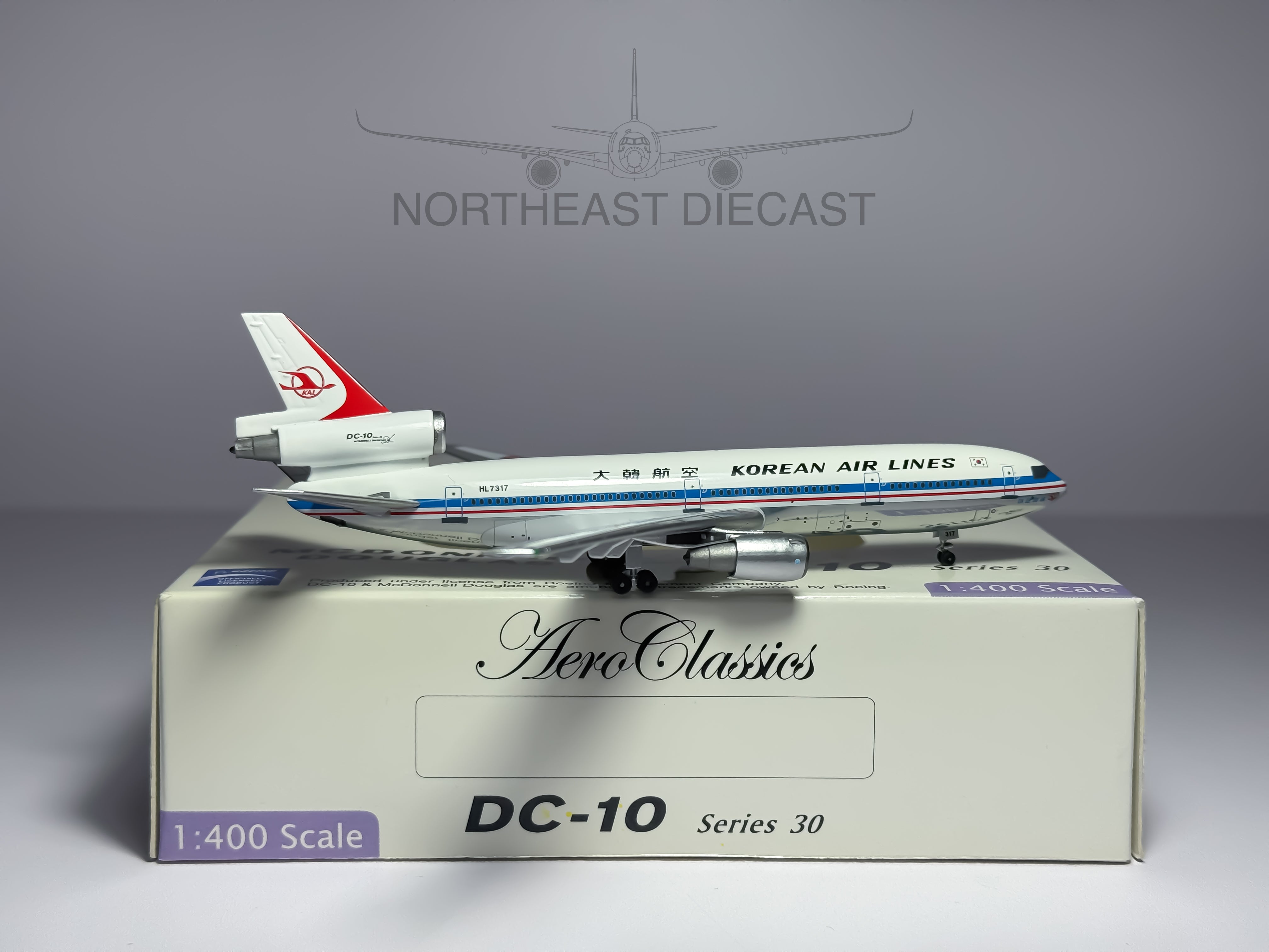 Korean Air McDonnell Douglas DC-10-30 1:400 Aeroclassics HL7317 (ACHL7317)