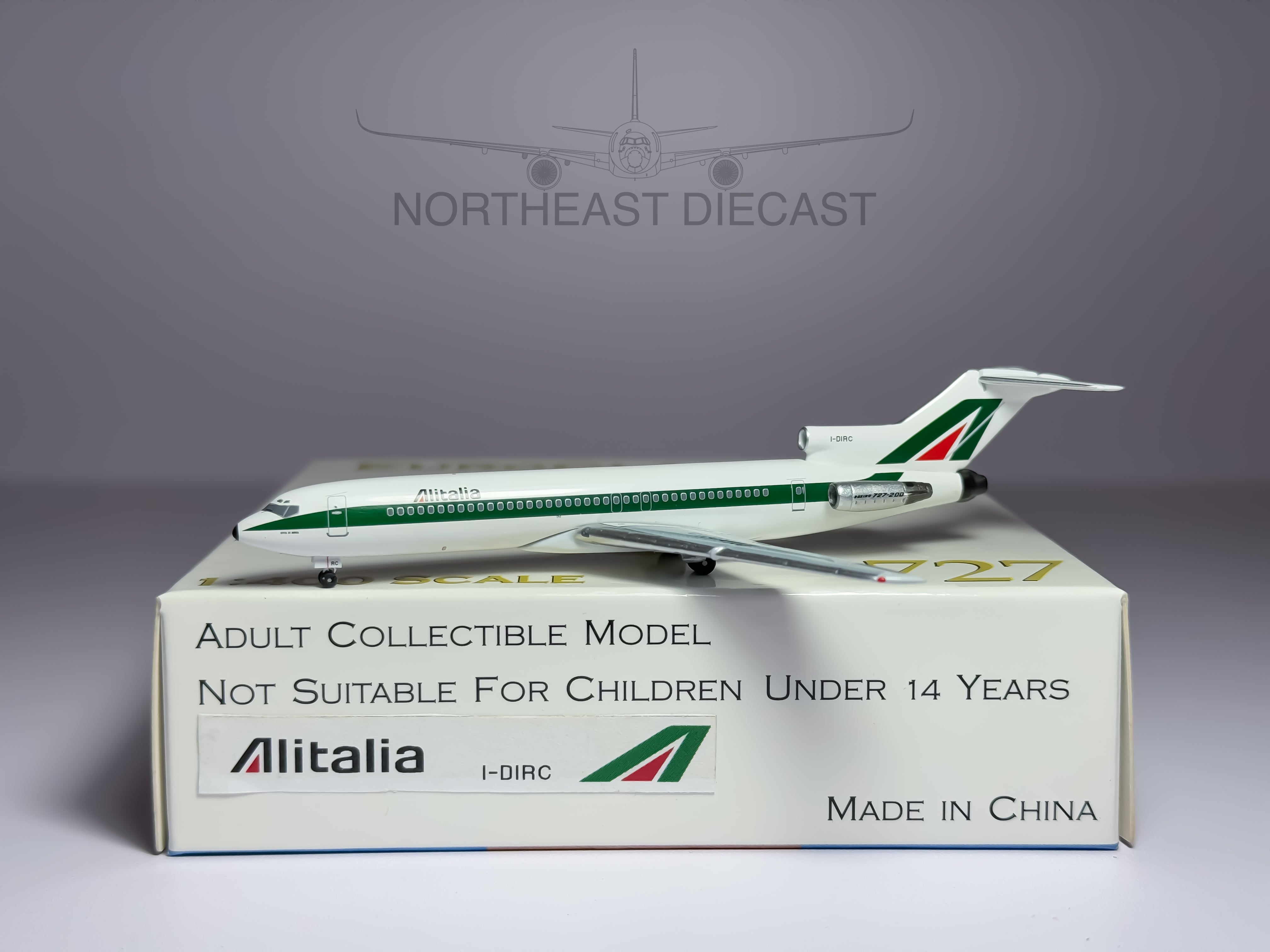 Alitalia Boeing 727-200 1:400 Aeroclassics I-DIRC (ACIDIRC)