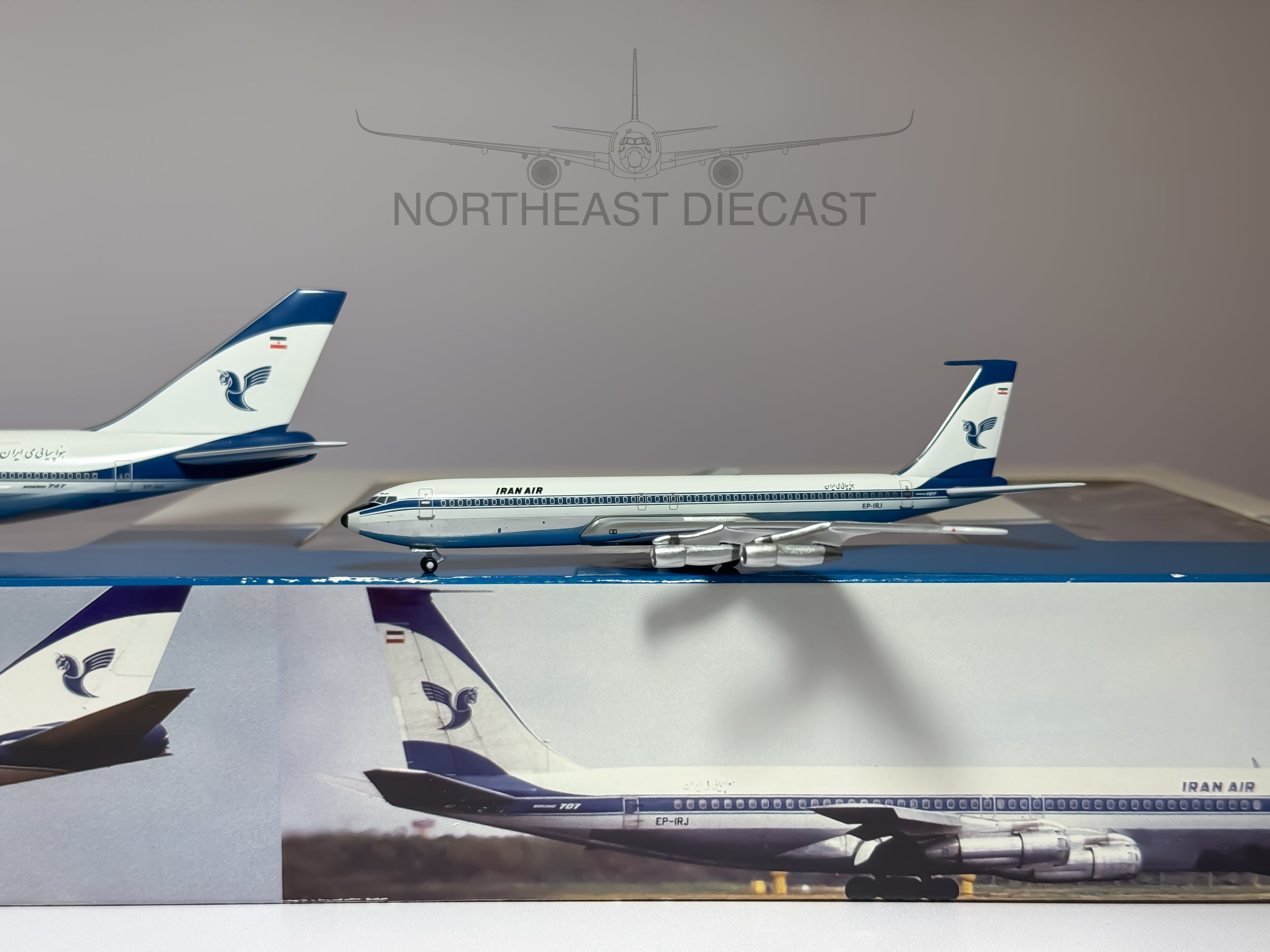 Iran Air Boeing 747-200 & 707-300 1:400 Aeroclassics ACEPIAG & ACEPIRJ (ACIRANAIRSET)