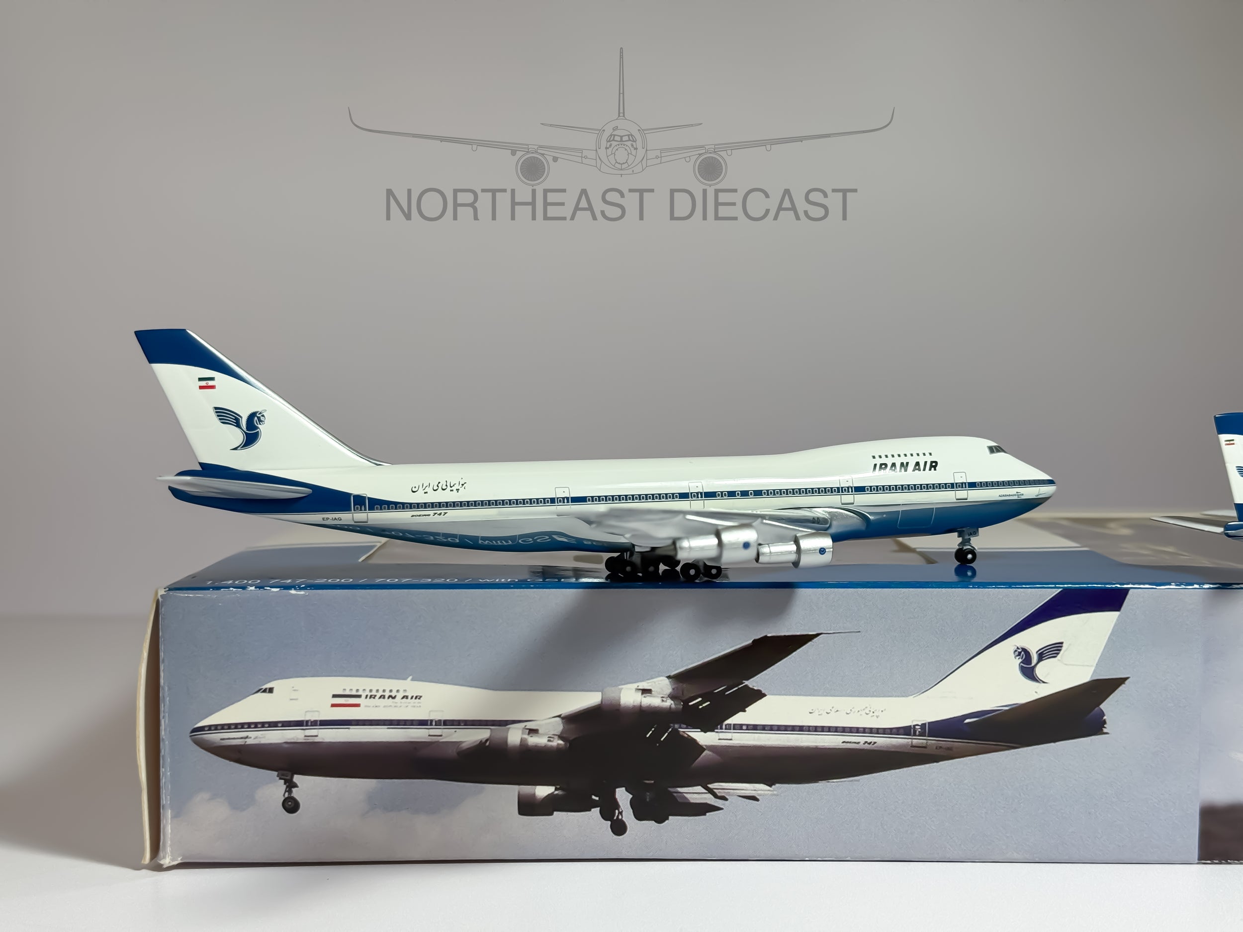 Iran Air Boeing 747-200 & 707-300 1:400 Aeroclassics ACEPIAG & ACEPIRJ (ACIRANAIRSET)