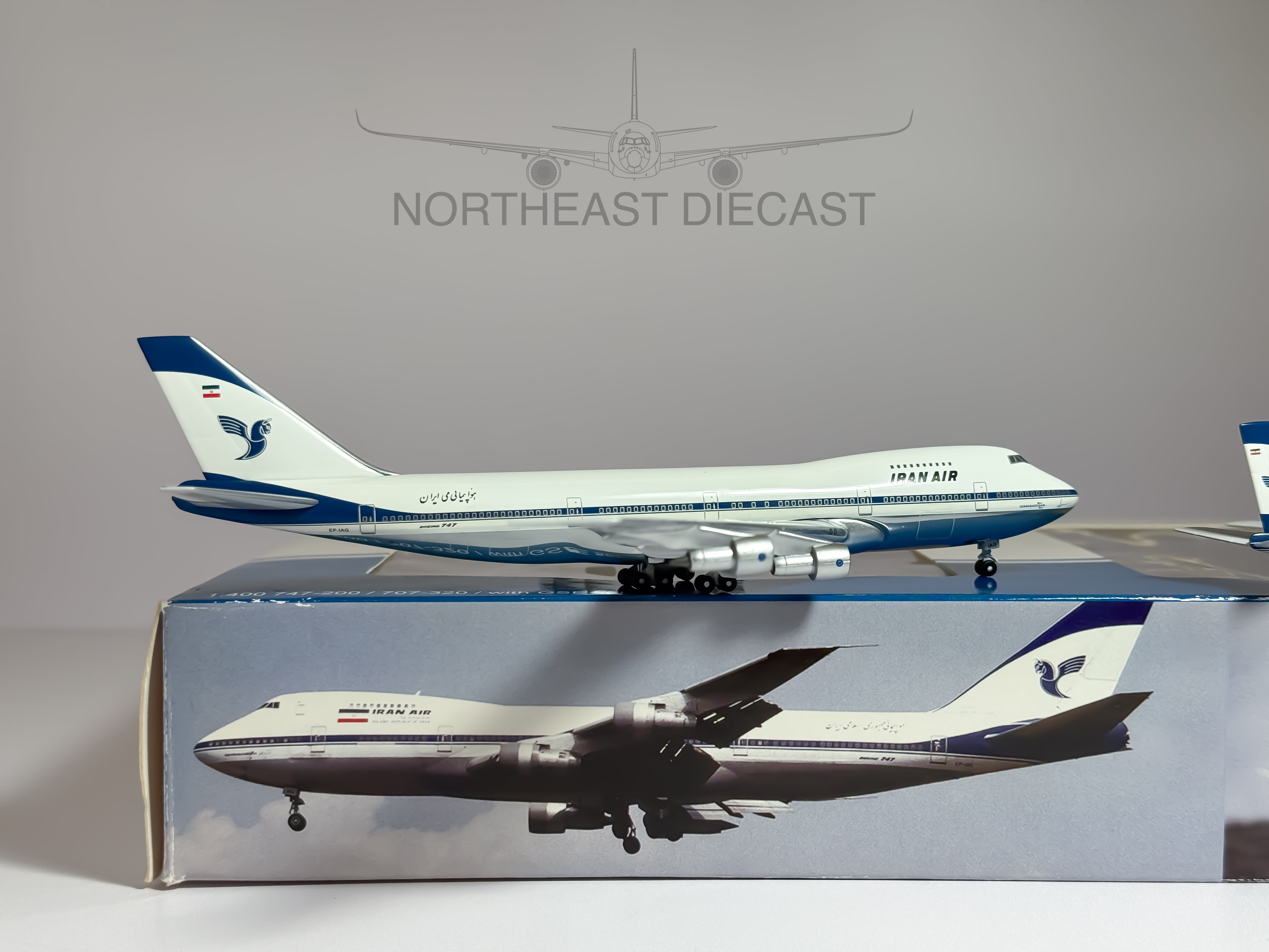 Iran Air Boeing 747-200 & 707-300 1:400 Aeroclassics ACEPIAG & ACEPIRJ (ACIRANAIRSET)