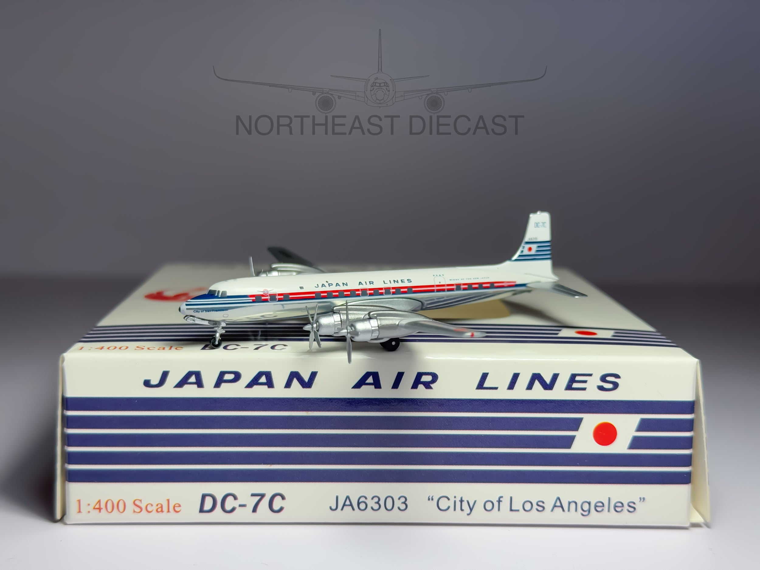 Japan Airlines (JAL) Douglas DC-7 1:400 Aeroclassics JA6301 (ACJA6301)