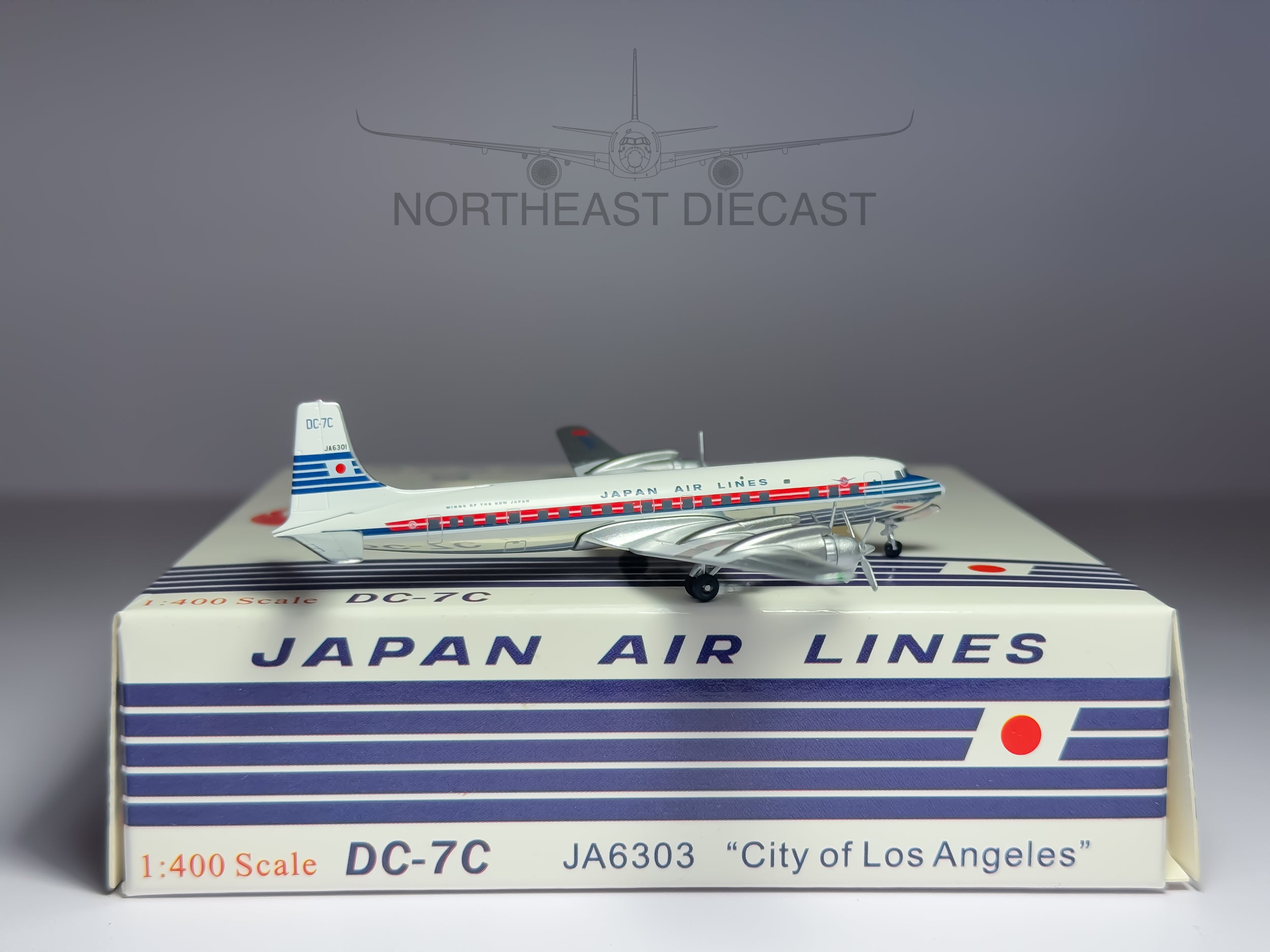 Japan Airlines (JAL) Douglas DC-7 1:400 Aeroclassics JA6301 (ACJA6301)