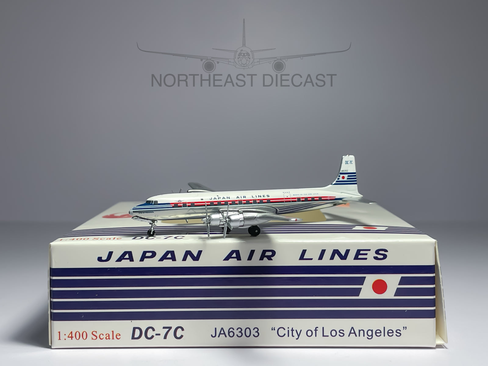 Japan Airlines (JAL) Douglas DC-7 1:400 Aeroclassics JA6302 (ACJA6302)