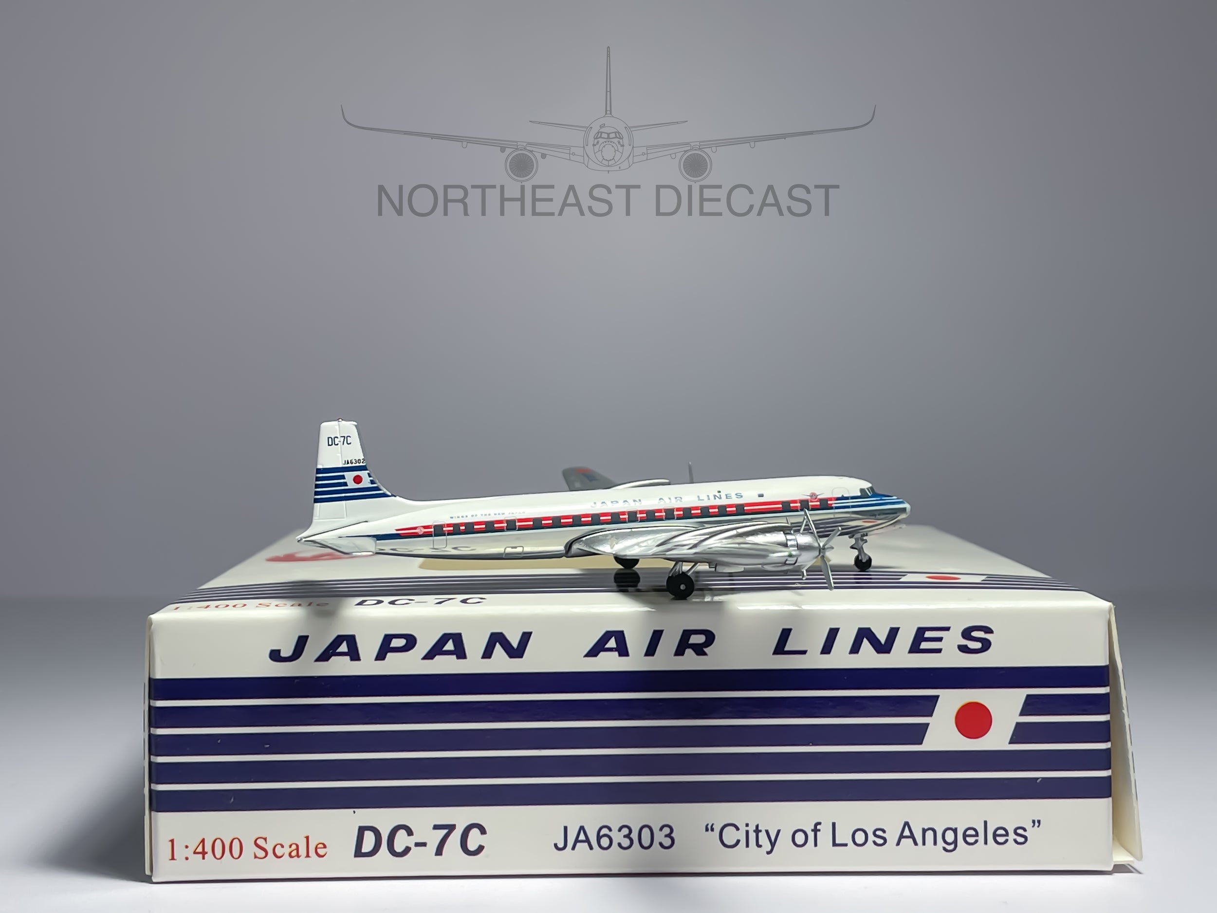 Japan Airlines (JAL) Douglas DC-7 1:400 Aeroclassics JA6302 (ACJA6302)