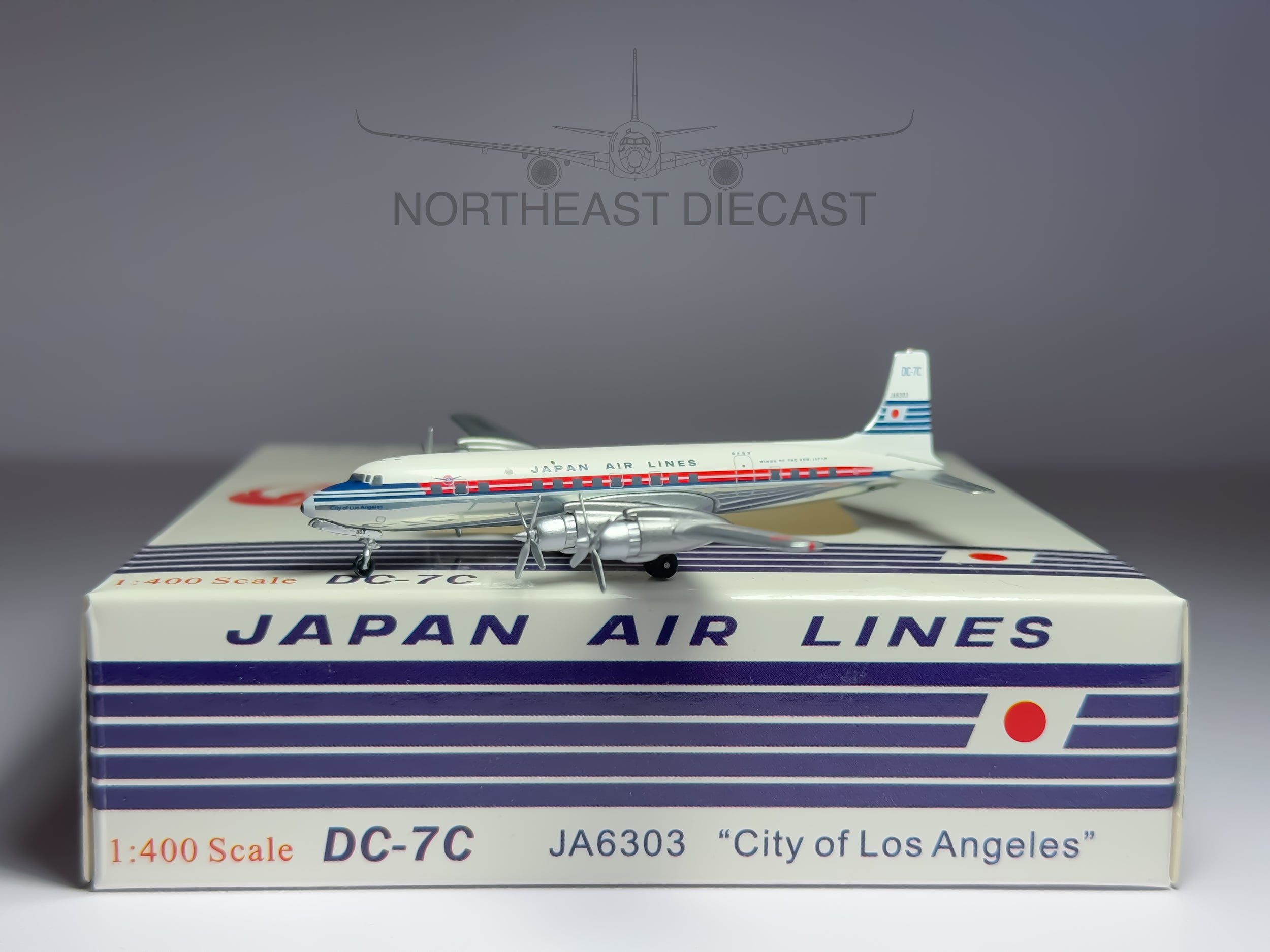 Japan Airlines (JAL) Douglas DC-7 1:400 Aeroclassics JA6303 (ACJA6303)
