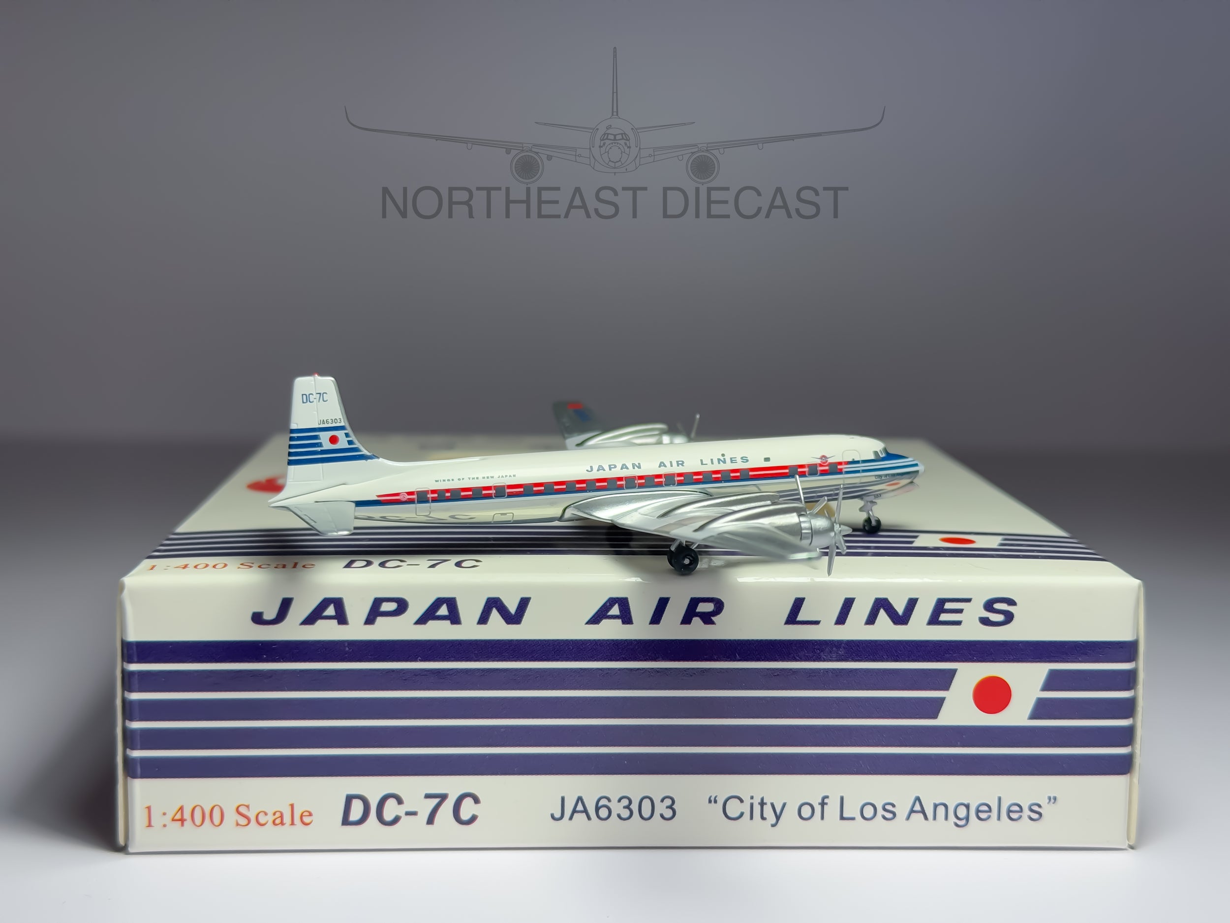 Japan Airlines (JAL) Douglas DC-7 1:400 Aeroclassics JA6303 (ACJA6303)