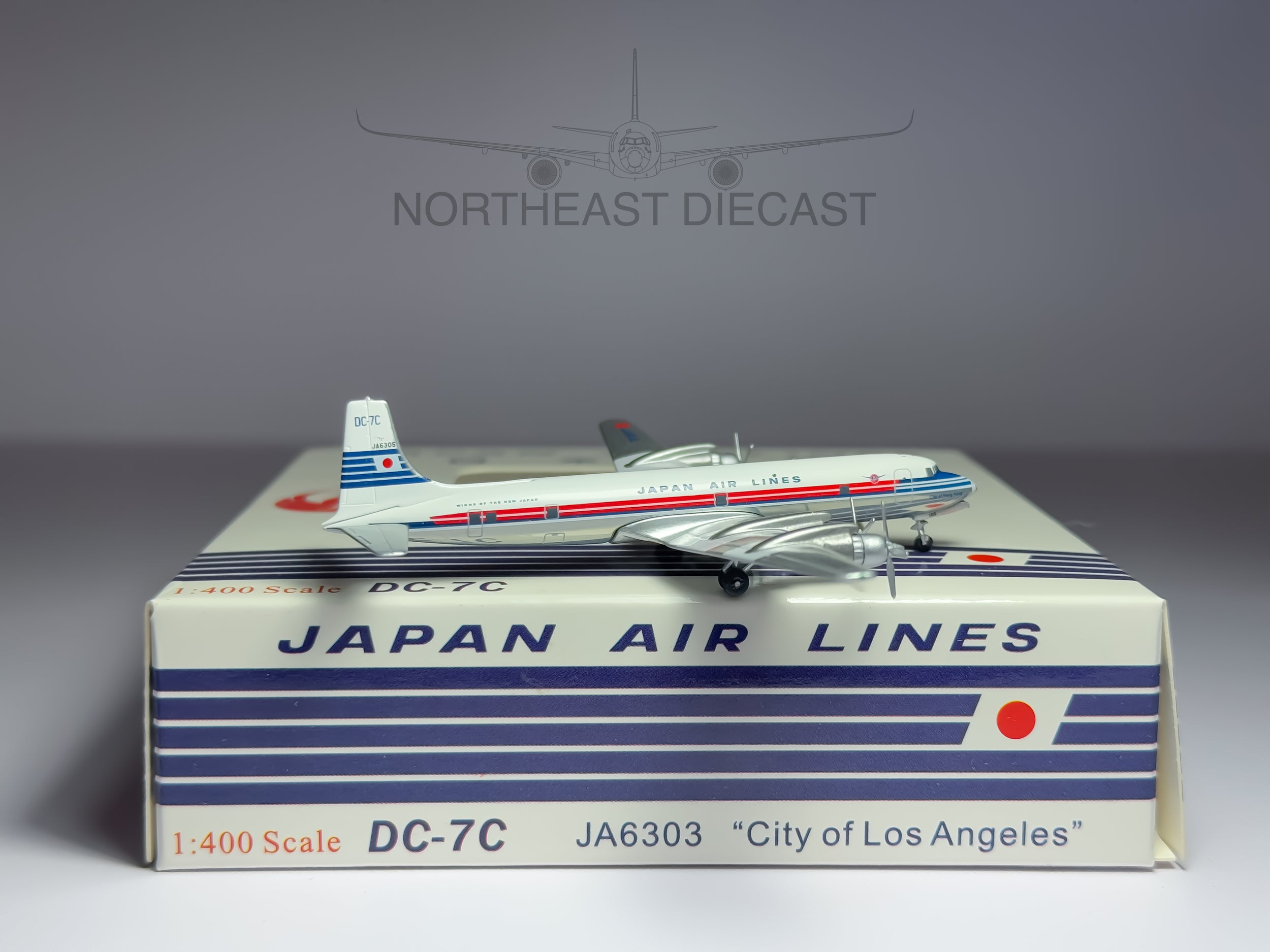 Japan Airlines (JAL) Douglas DC-7 1:400 Aeroclassics JA6305 (ACJA6305)