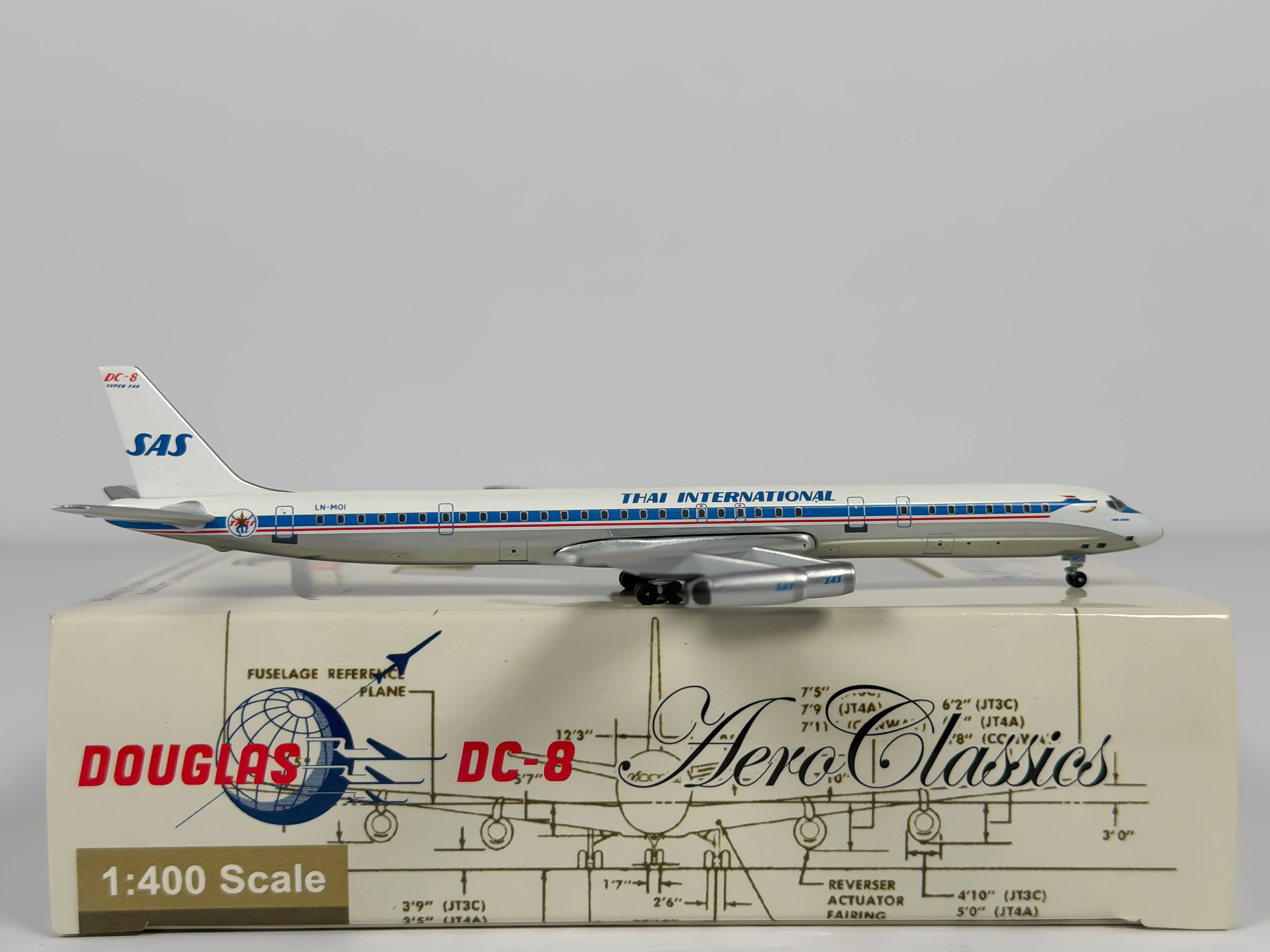 Thai Airways Douglas DC-8-61 1:400 Aeroclassics LN-MOI (ACLNMOI)