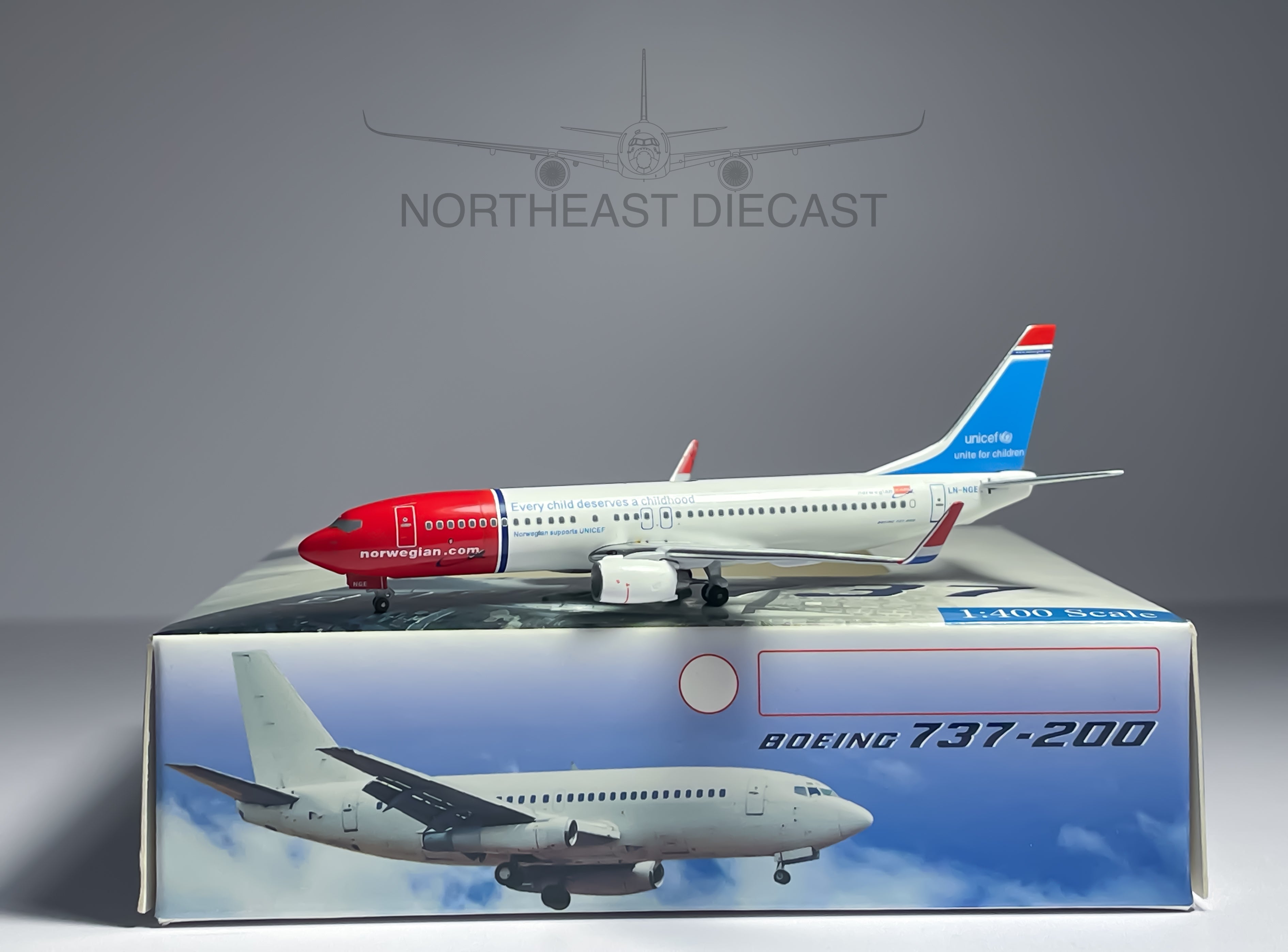 Norwegian Boeing 737-800 1:400 Aeroclassics LN-NGE (ACLNNGE)
