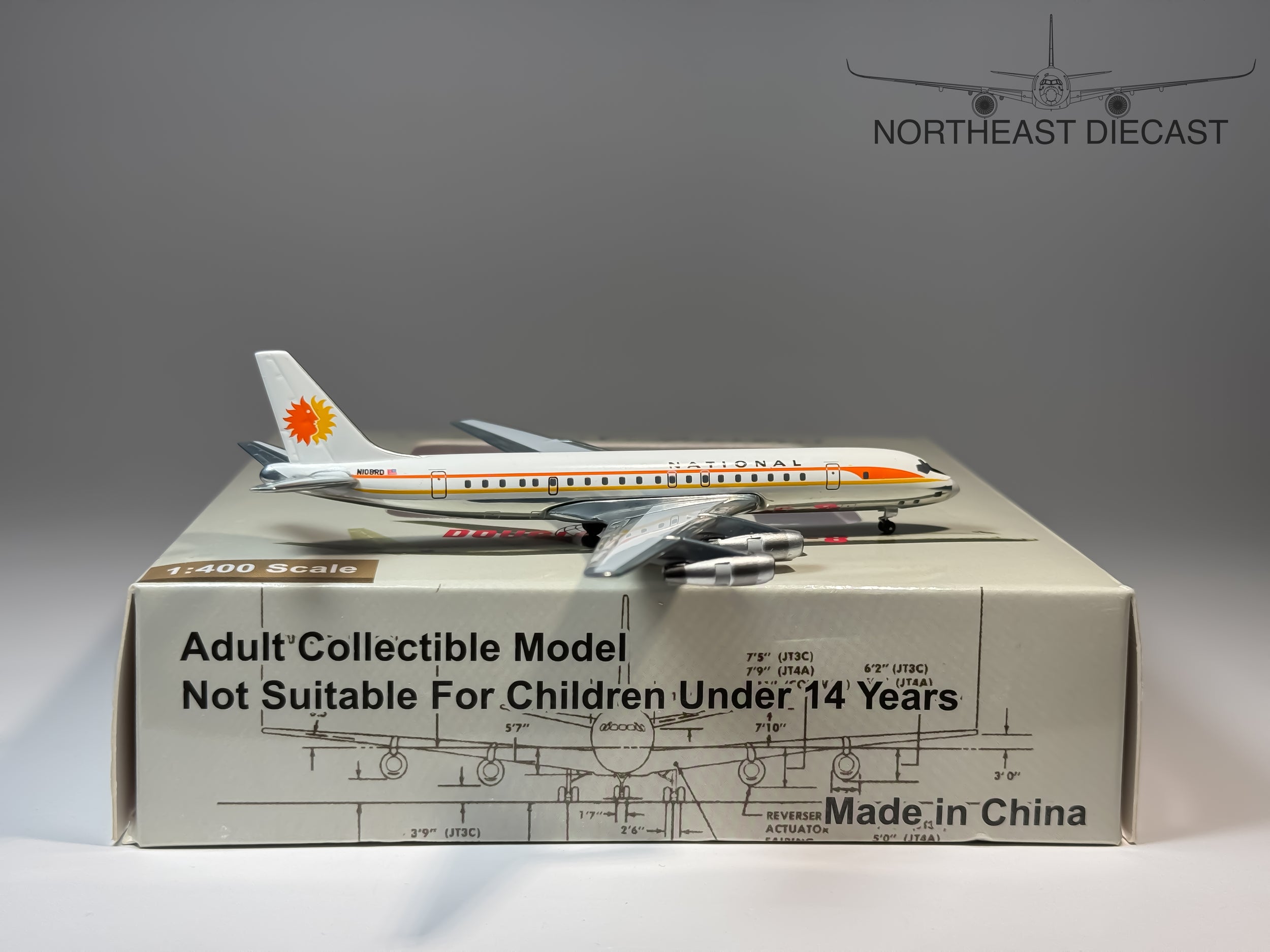 National Airlines Douglas DC-8-54 1:400 Aeroclassics N108RD (ACN108RD)