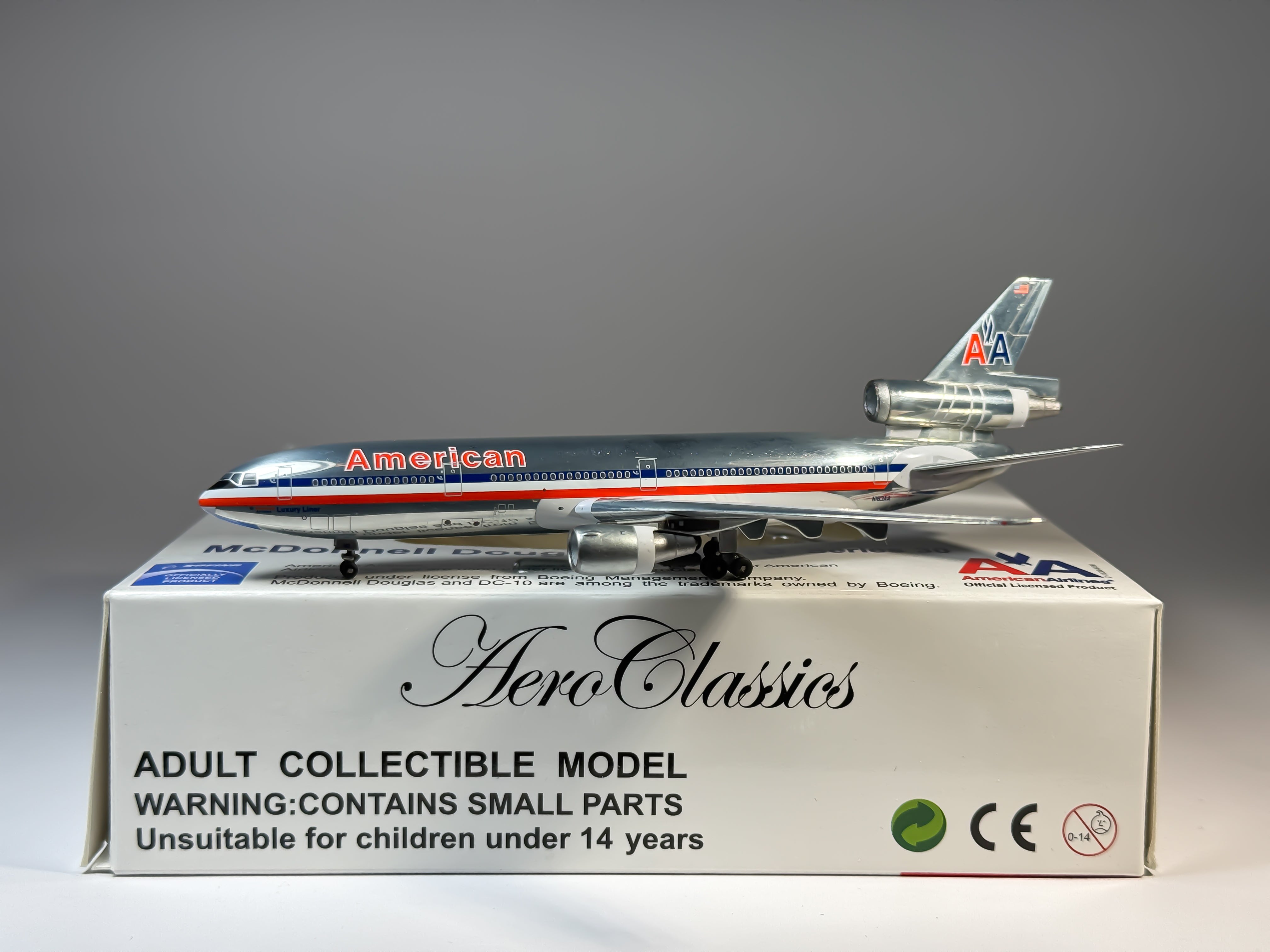 American Airlines McDonnell Douglas DC-10-30 1:400 Aeroclassics N163AA (ACN163AA)