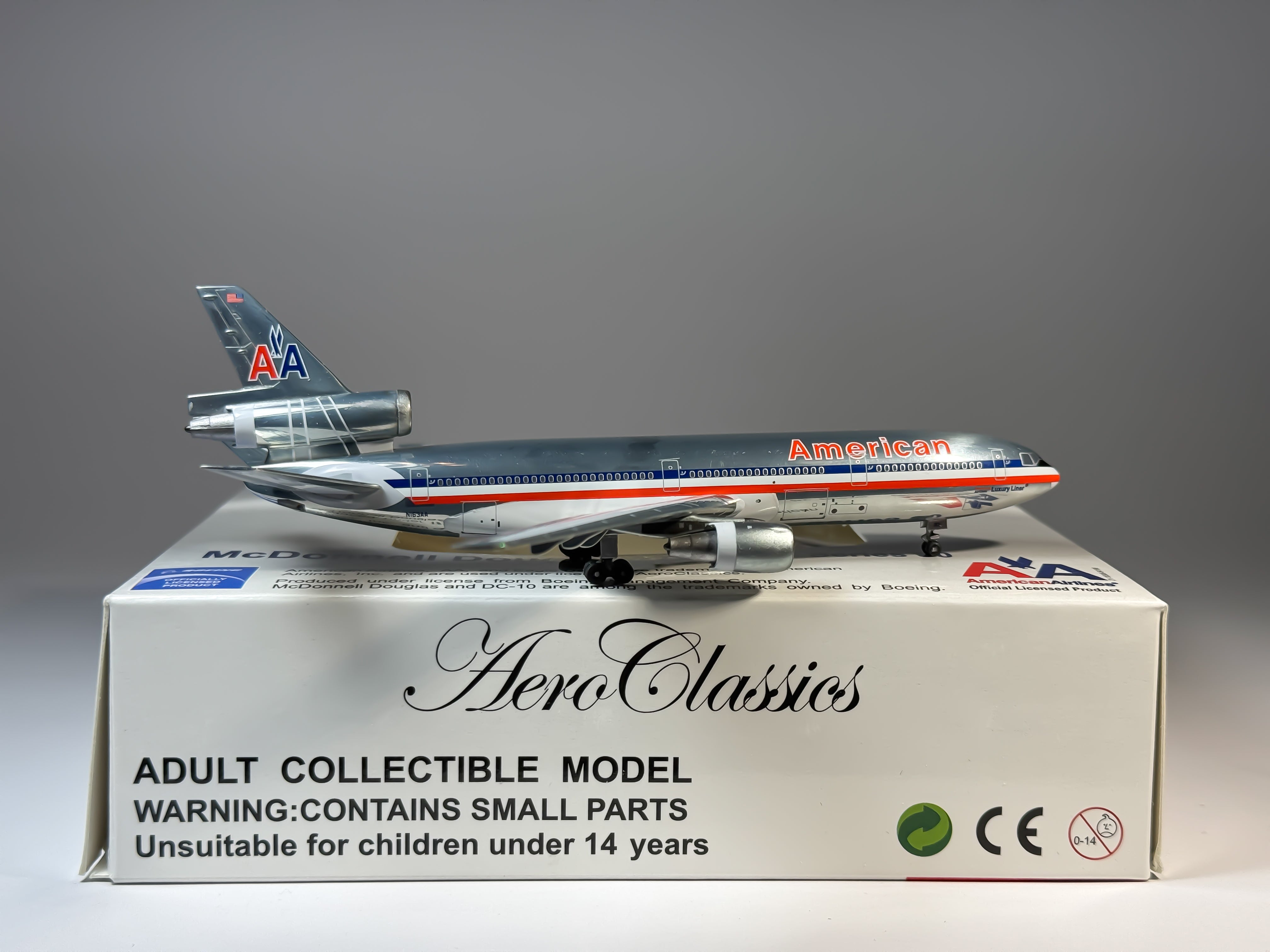 American Airlines McDonnell Douglas DC-10-30 1:400 Aeroclassics N163AA (ACN163AA)