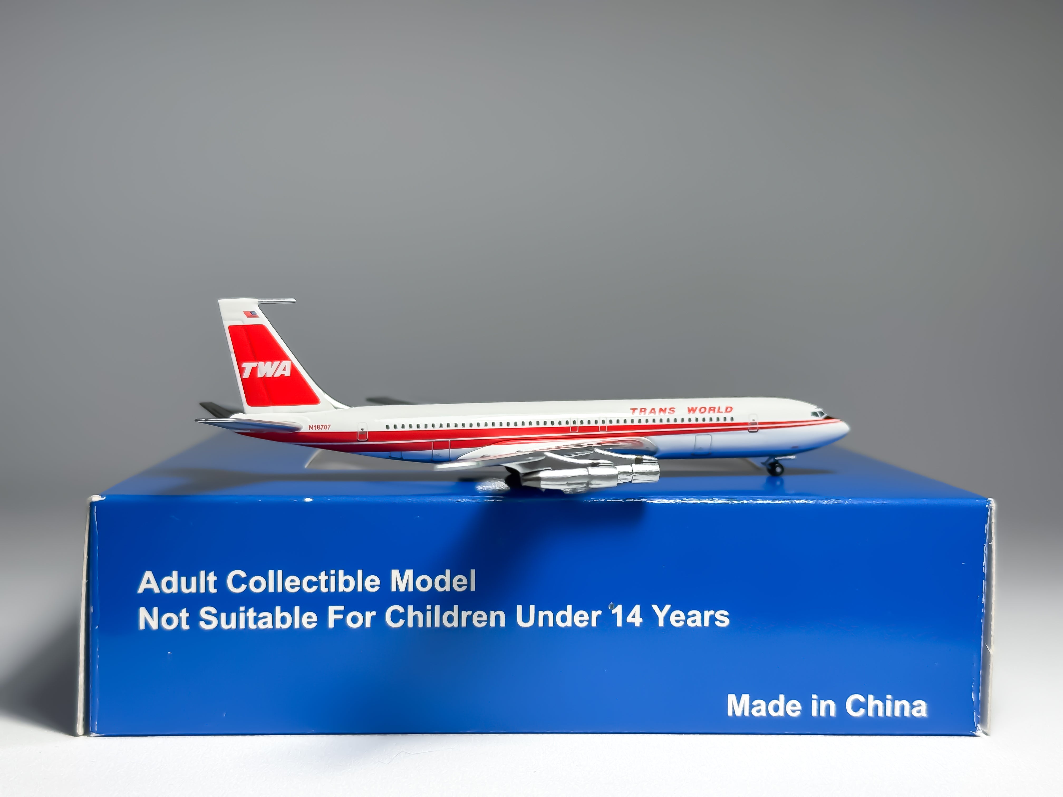 Trans World Airlines (TWA) Boeing 707-300 1:400 Aeroclassics N18707 (ACN18707)