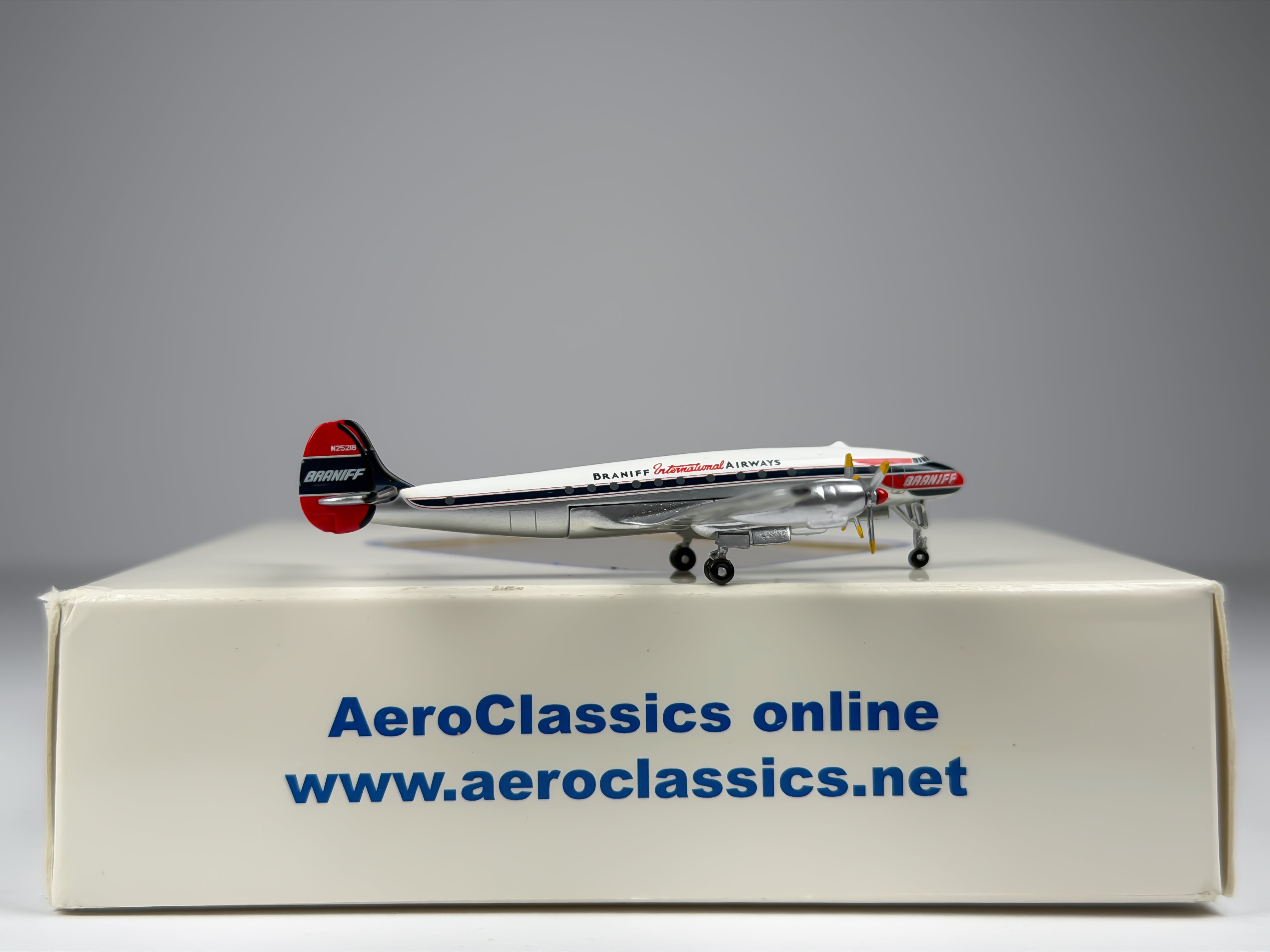 Braniff International Lockheed L-749 1:400 Diecast Aircraft