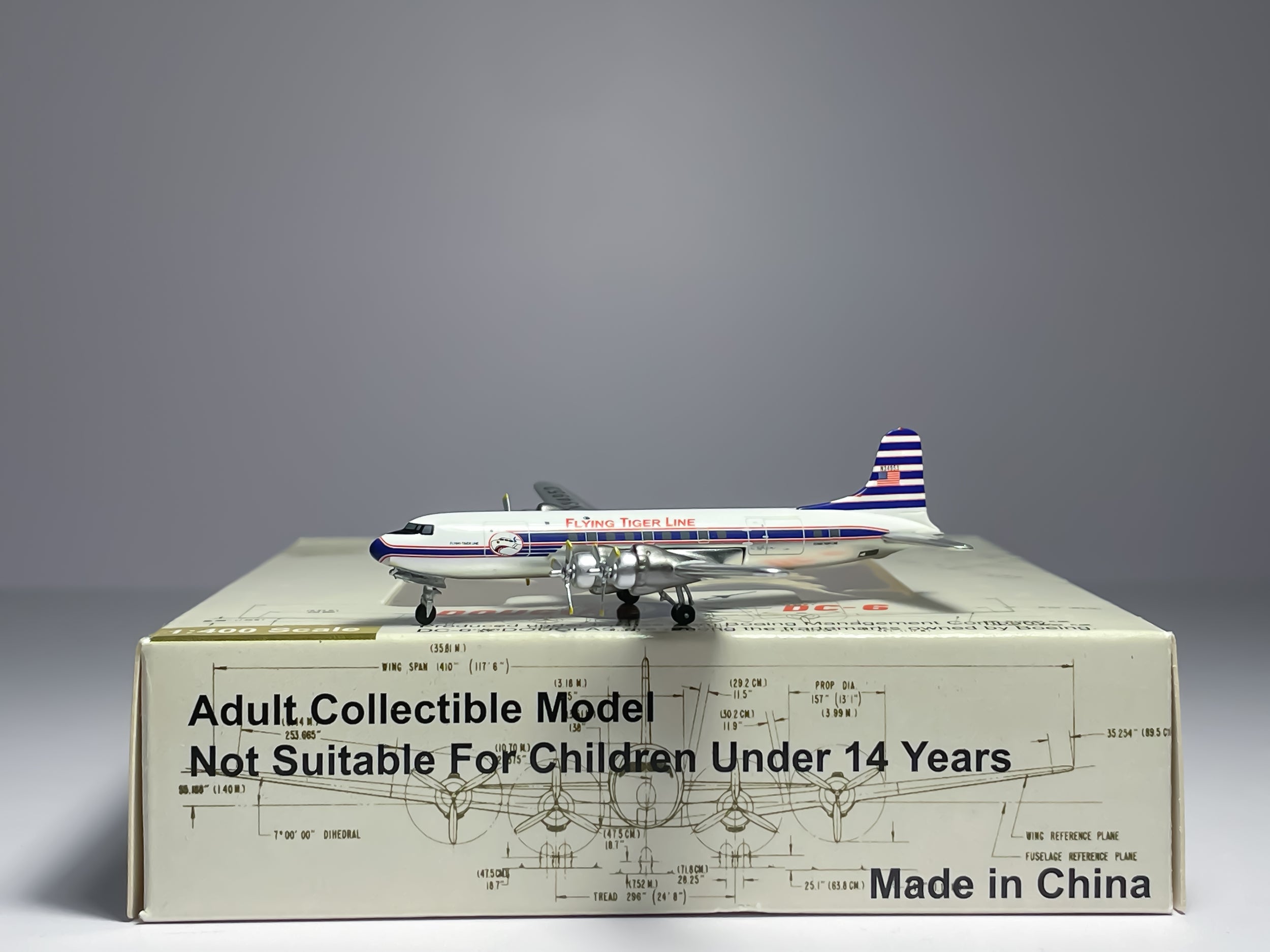 Flying Tigers Douglas DC-6 1:400 Aeroclassics N34953 (ACN34953)