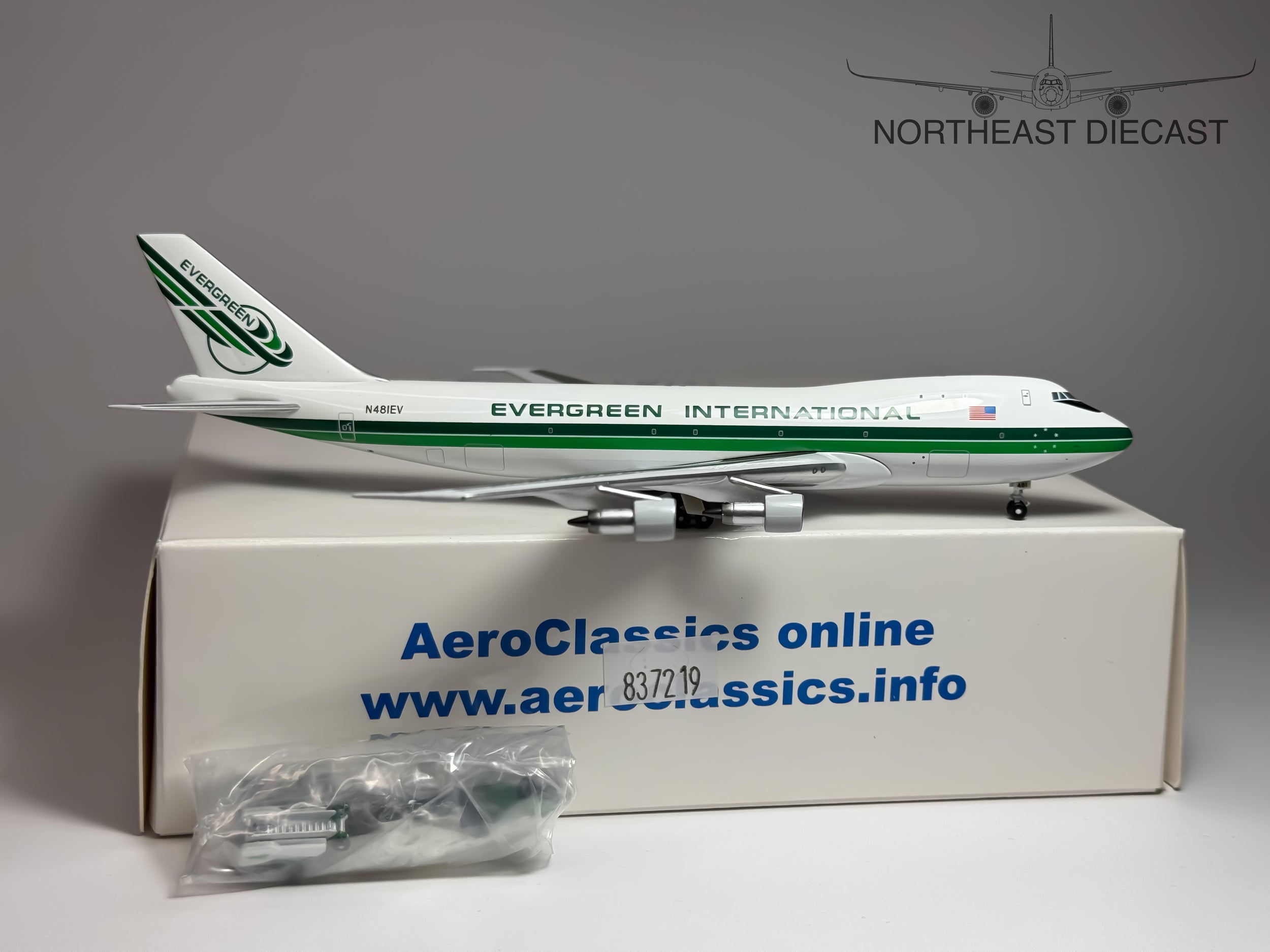 Evergreen International Boeing 747-100F 1:400 Aeroclassics N481EV (ACN481EV)
