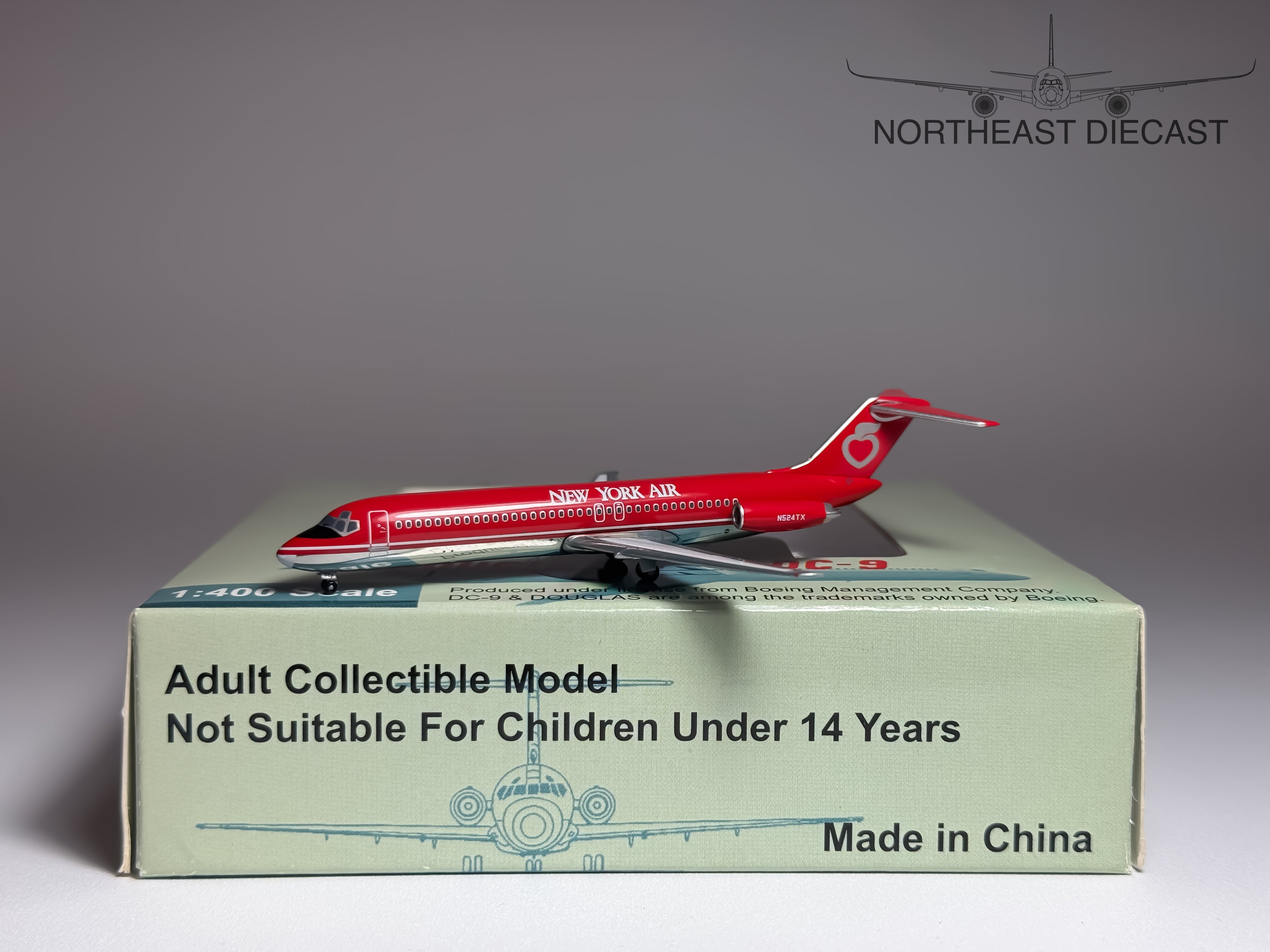 New York Air Douglas DC-9-30 1:400 Aeroclassics N524TX (ACN524TX)