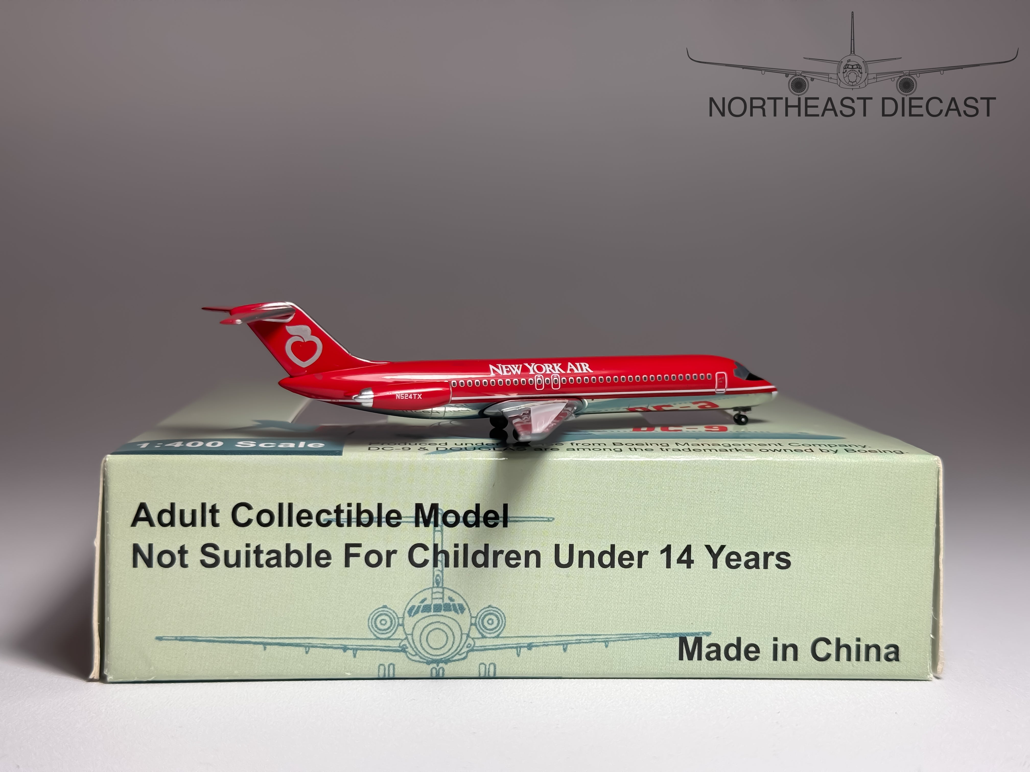 New York Air Douglas DC-9-30 1:400 Aeroclassics N524TX (ACN524TX)
