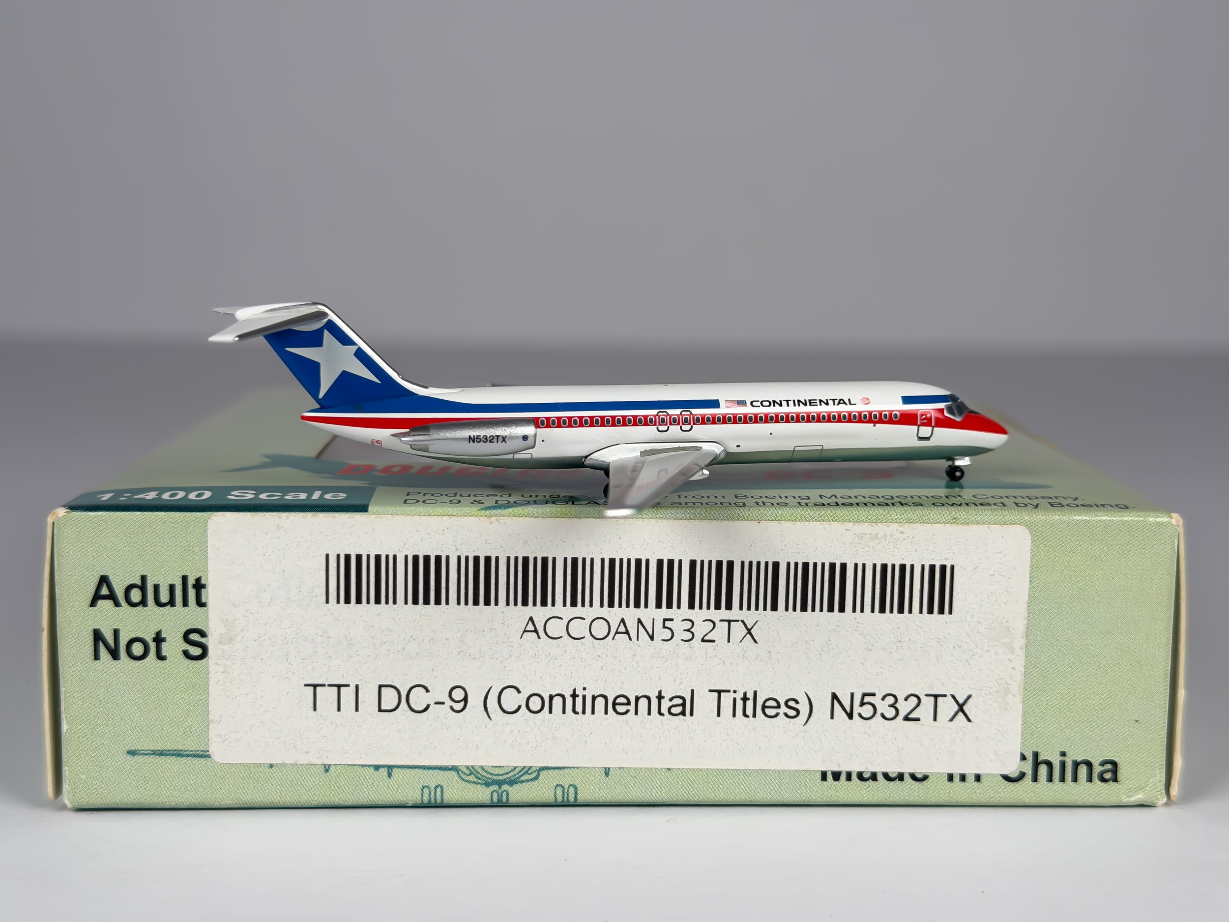 Continental Airlines Douglas DC-9-30 1:400 Aeroclassics N532TX (ACN532TX)