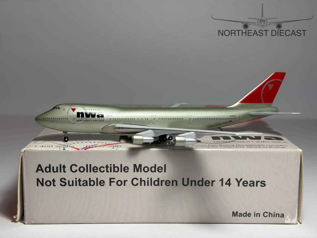 Northwest Airlines Boeing 747-200 1:400 Aeroclassics N638US (ACN638US)