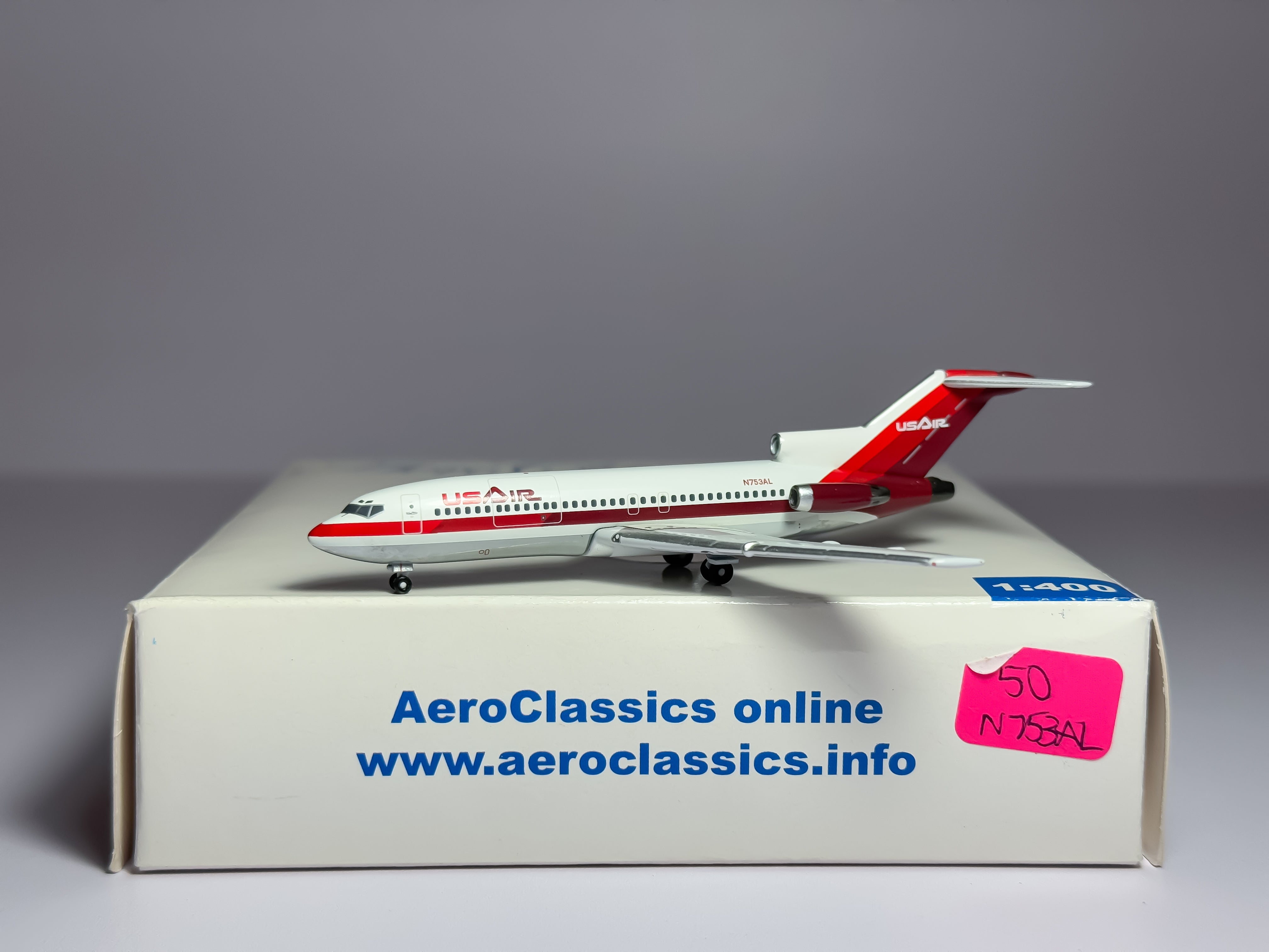 USAir Boeing 727-100 1:400 Aeroclassics N753AL (ACN753AL)