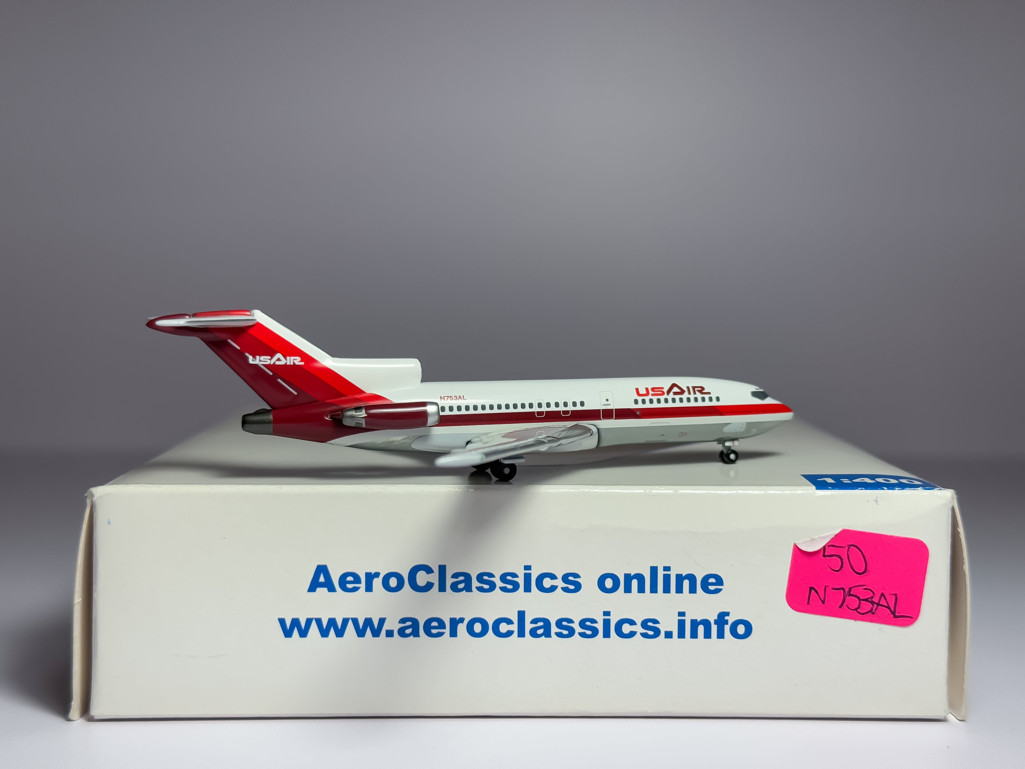 USAir Boeing 727-100 1:400 Aeroclassics N753AL (ACN753AL)