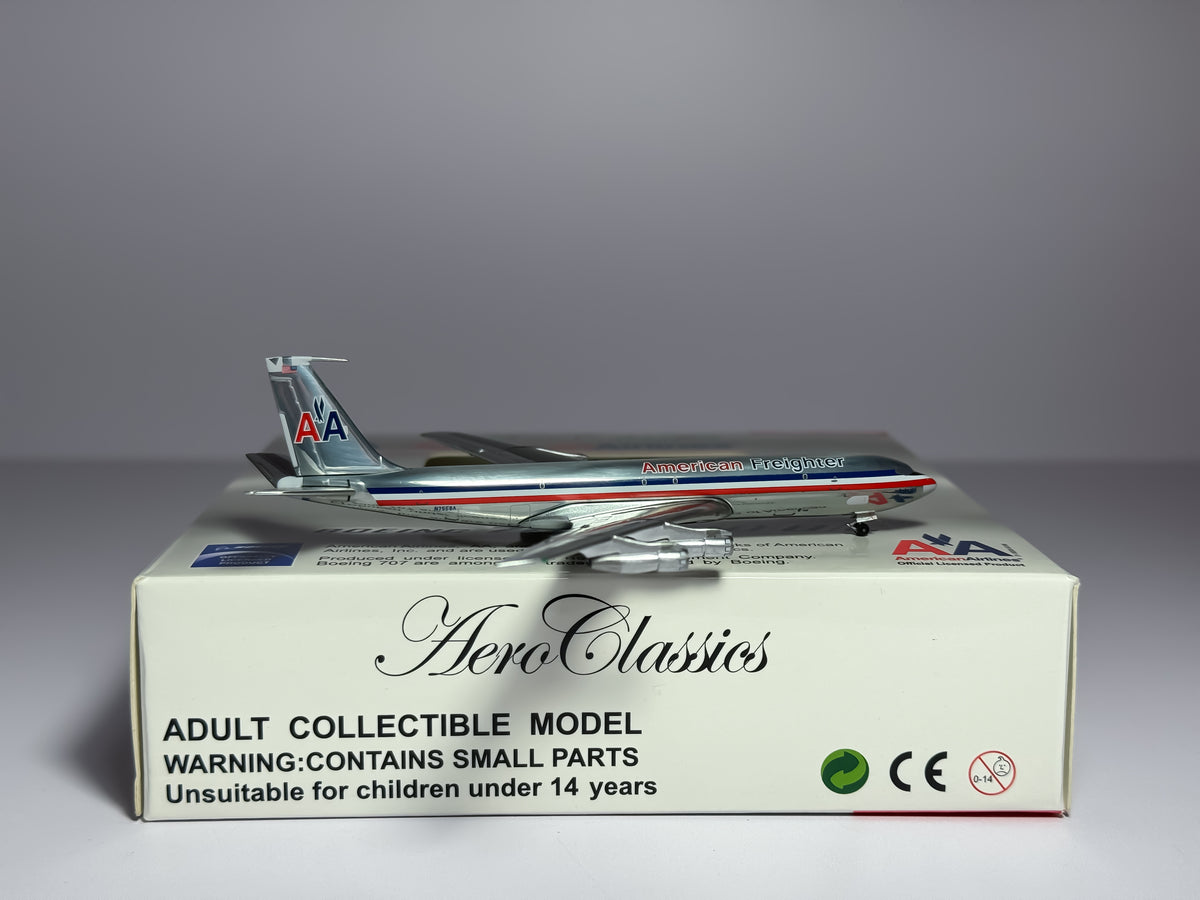 American Freighter Boeing 707-300F 1:400 Aeroclassics N7568A (ACN7568A)