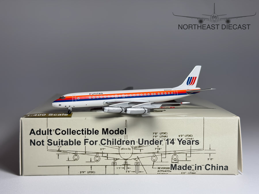United Airlines Douglas DC-8-20 1:400 Aeroclassics N8005U (ACN8005U)