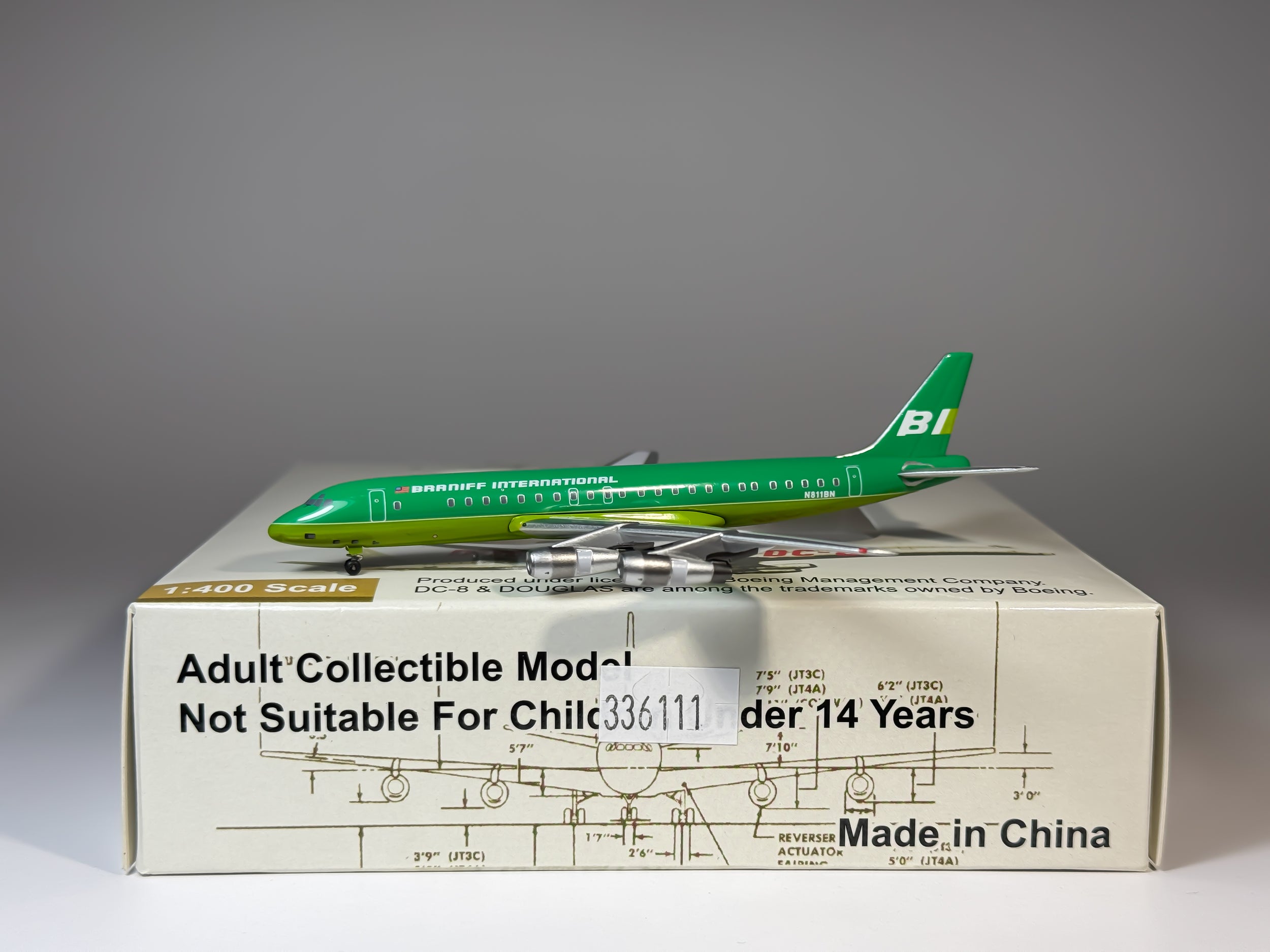 Braniff International Douglas DC-8-50 1:400 Aeroclassics N811BN (ACN811BN)