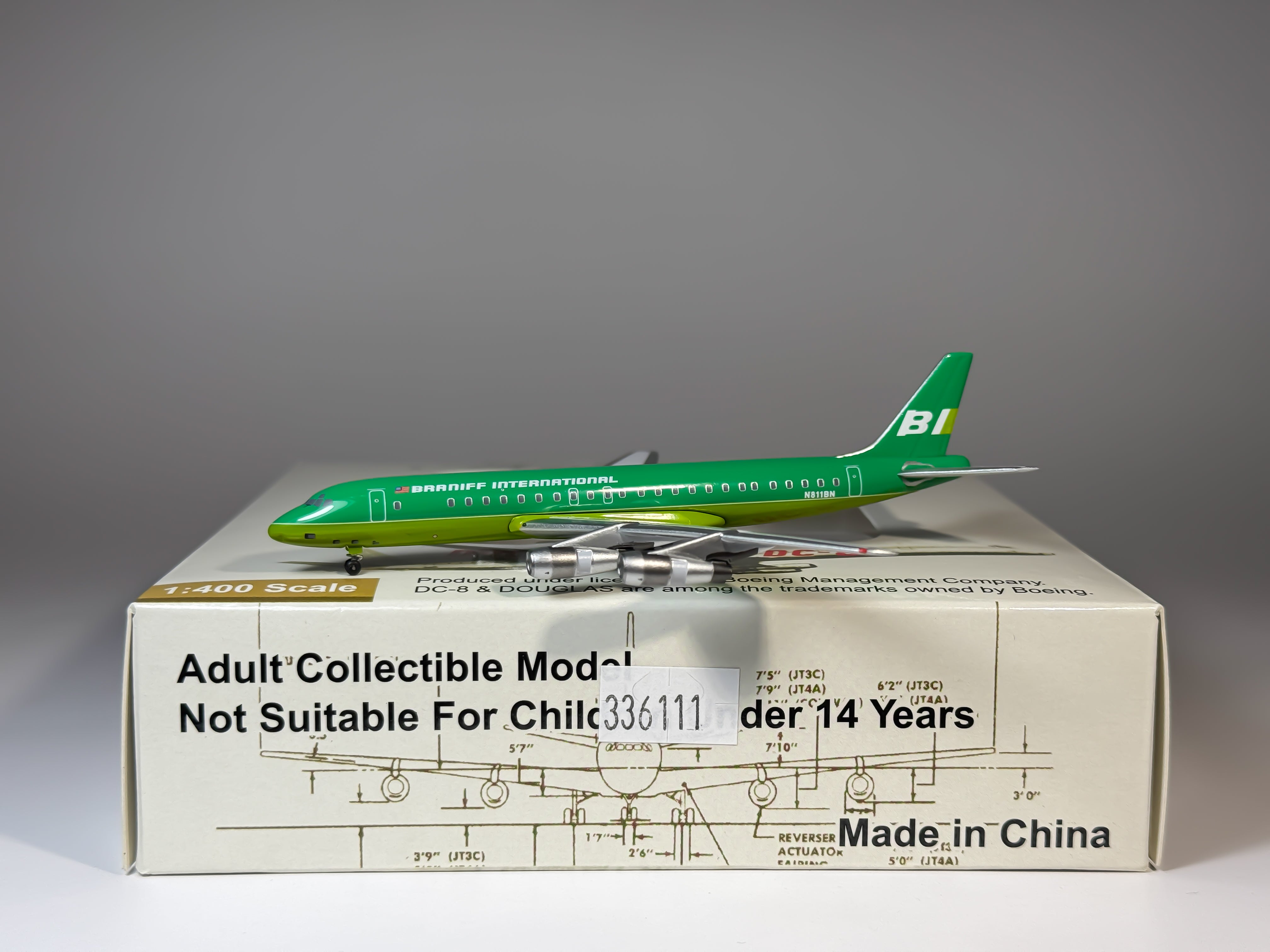 Braniff International Douglas DC-8-50 1:400 Aeroclassics N811BN (ACN811BN)