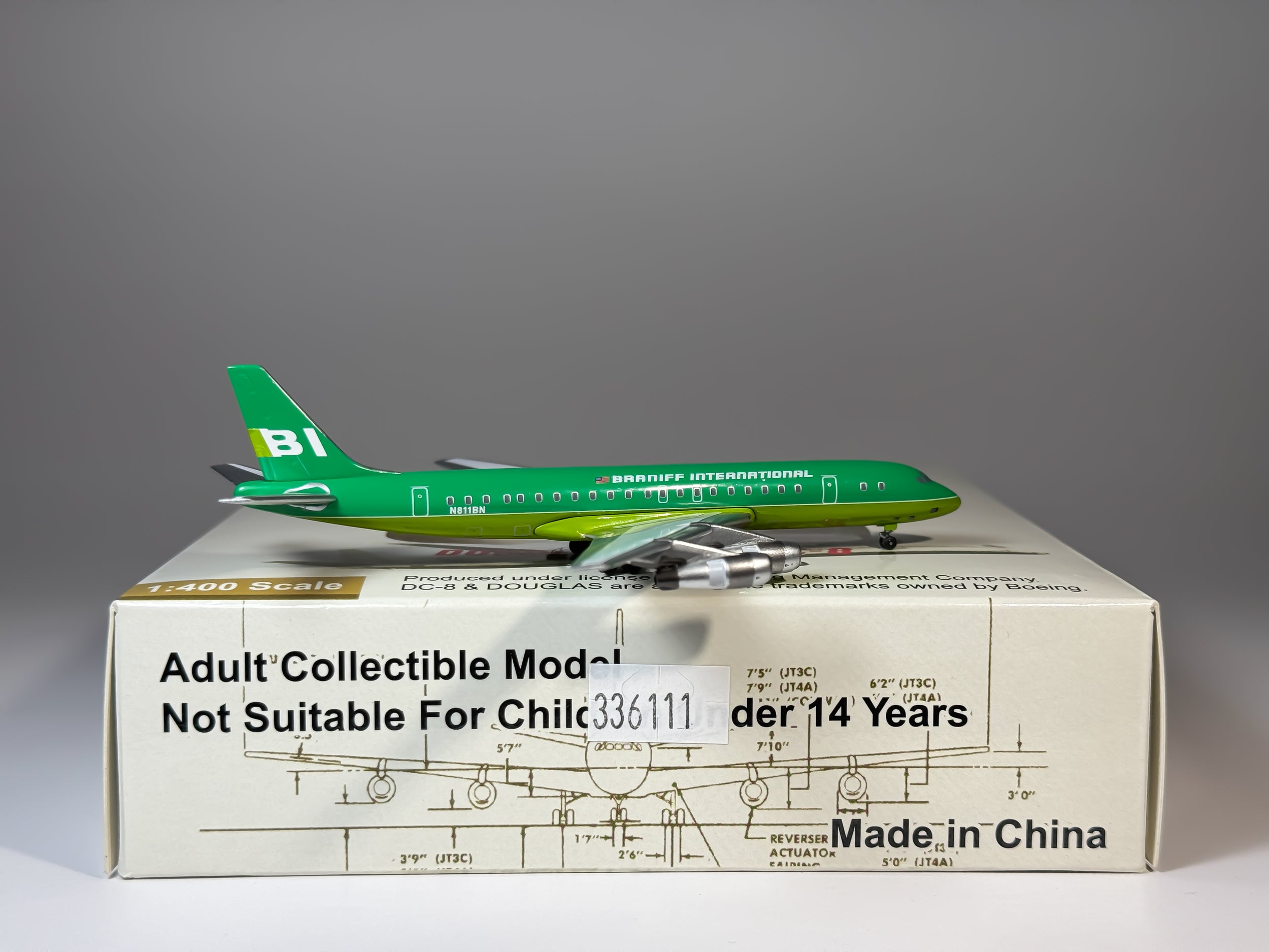 Braniff International Douglas DC-8-50 1:400 Aeroclassics N811BN (ACN811BN)