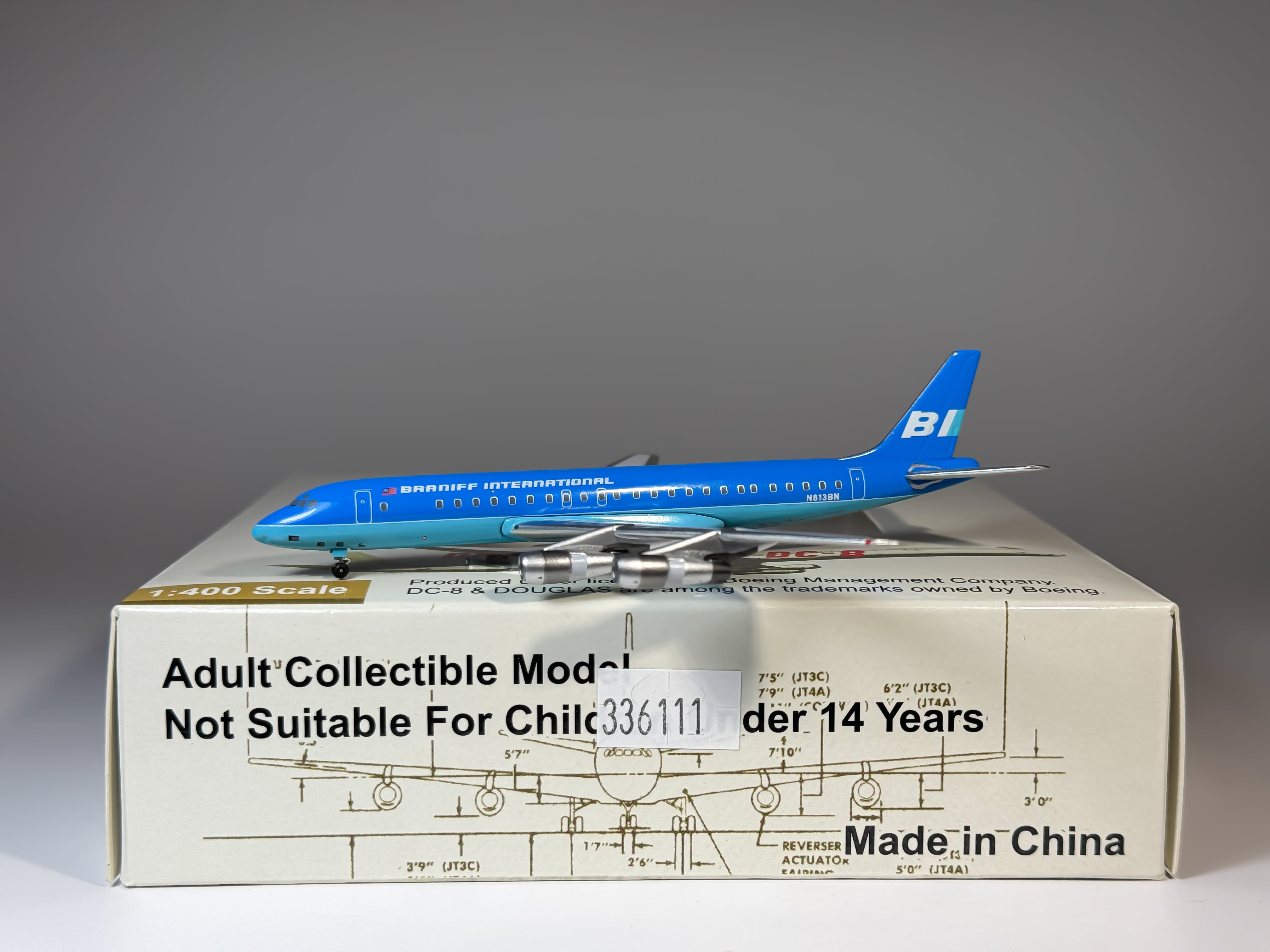 Braniff International Douglas DC-8-50 1:400 Aeroclassics N813BN (ACN813BN)
