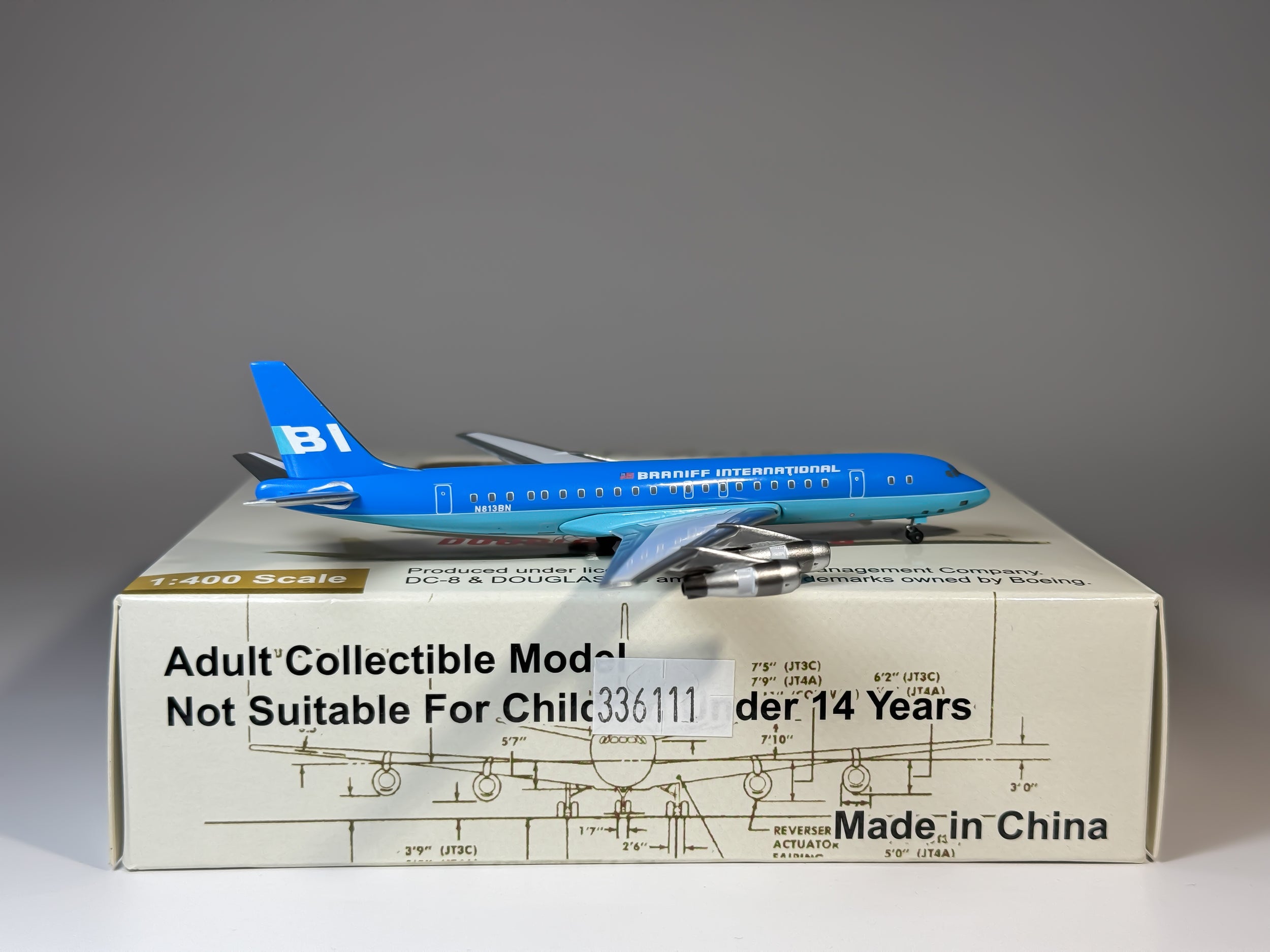 Braniff International Douglas DC-8-50 1:400 Aeroclassics N813BN (ACN813BN)